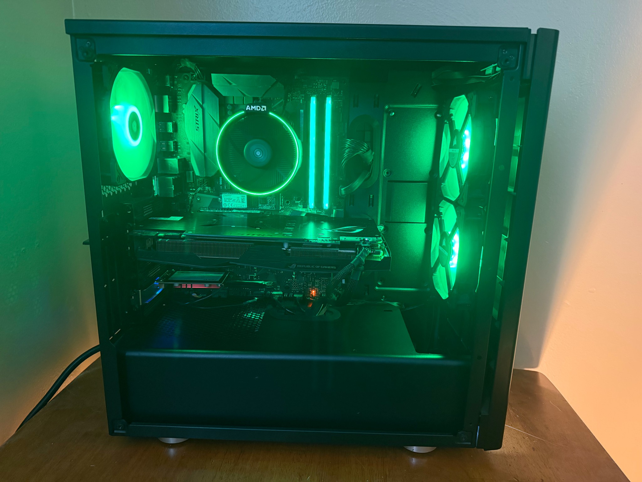 Gaming PC – Ryzen 7 2700X | ASUS ROG Strix GTX 1070 | 32GB RAM | Wi-Fi 6 | Windows 11 Home