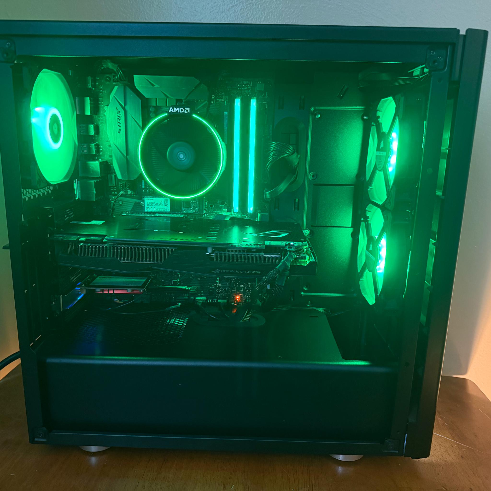 Gaming PC – Ryzen 7 2700X | ASUS ROG Strix GTX 1070 | 32GB RAM | Wi-Fi 6 | Windows 11 Home