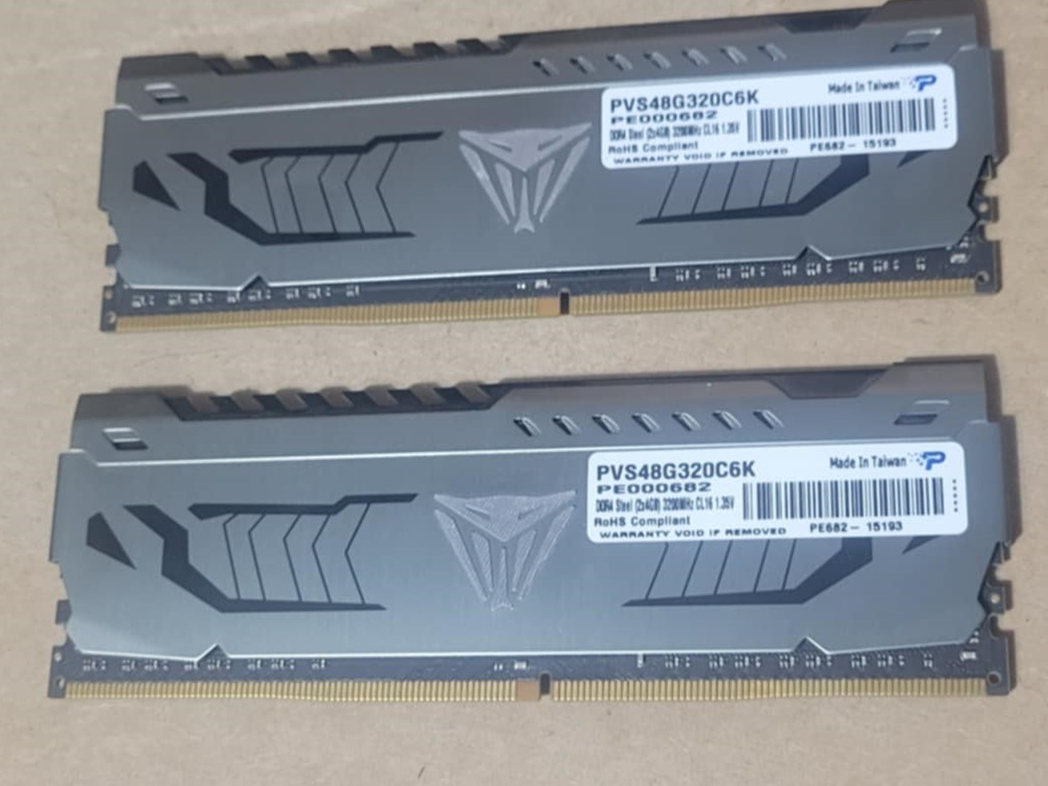 Patriot Viper Steel DDR4 8GB (2 x 4GB) 3200MHz Memory Kit
