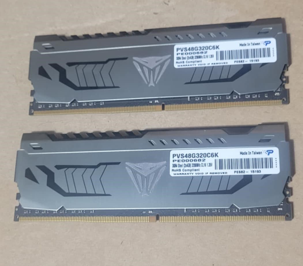 Patriot Viper Steel DDR4 8GB (2 x 4GB) 3200MHz Memory Kit