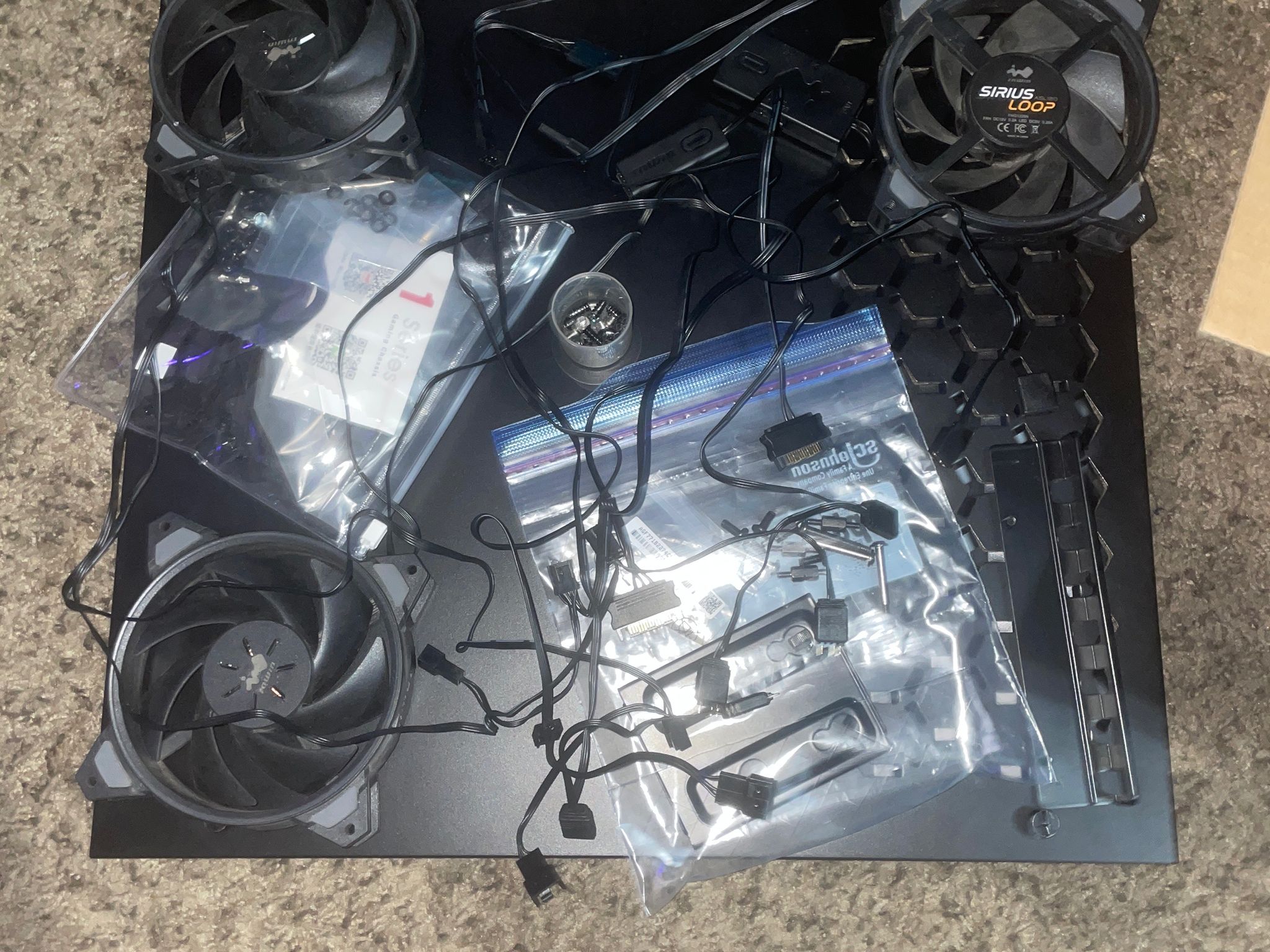 IN WIN & SKYTECH GAMING BLACK RED LED SECC ABS PC CASE