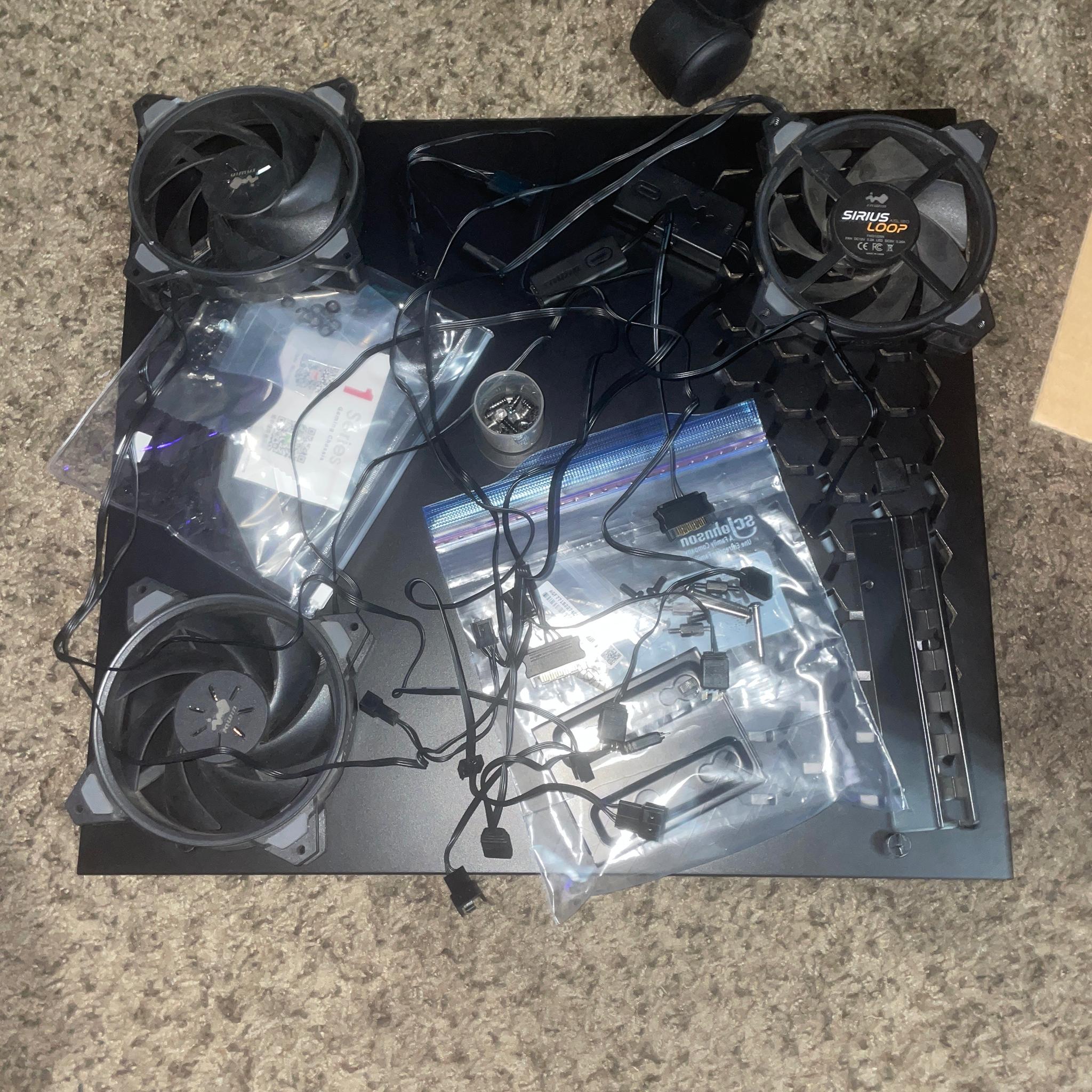 IN WIN & SKYTECH GAMING BLACK RED LED SECC ABS PC CASE