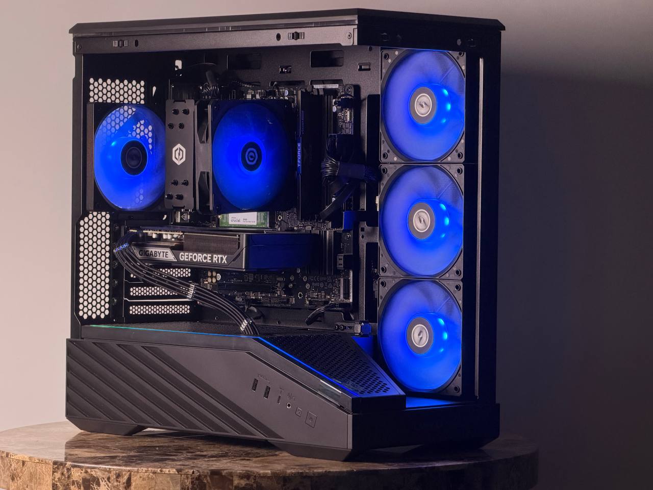 FREE SHIPPING 🖤🌈 Black RGB Gaming PC | RTX 5060 Ti | AMD Ryzen 7 8700F | 1 TB NVME | 16 GB DDR5