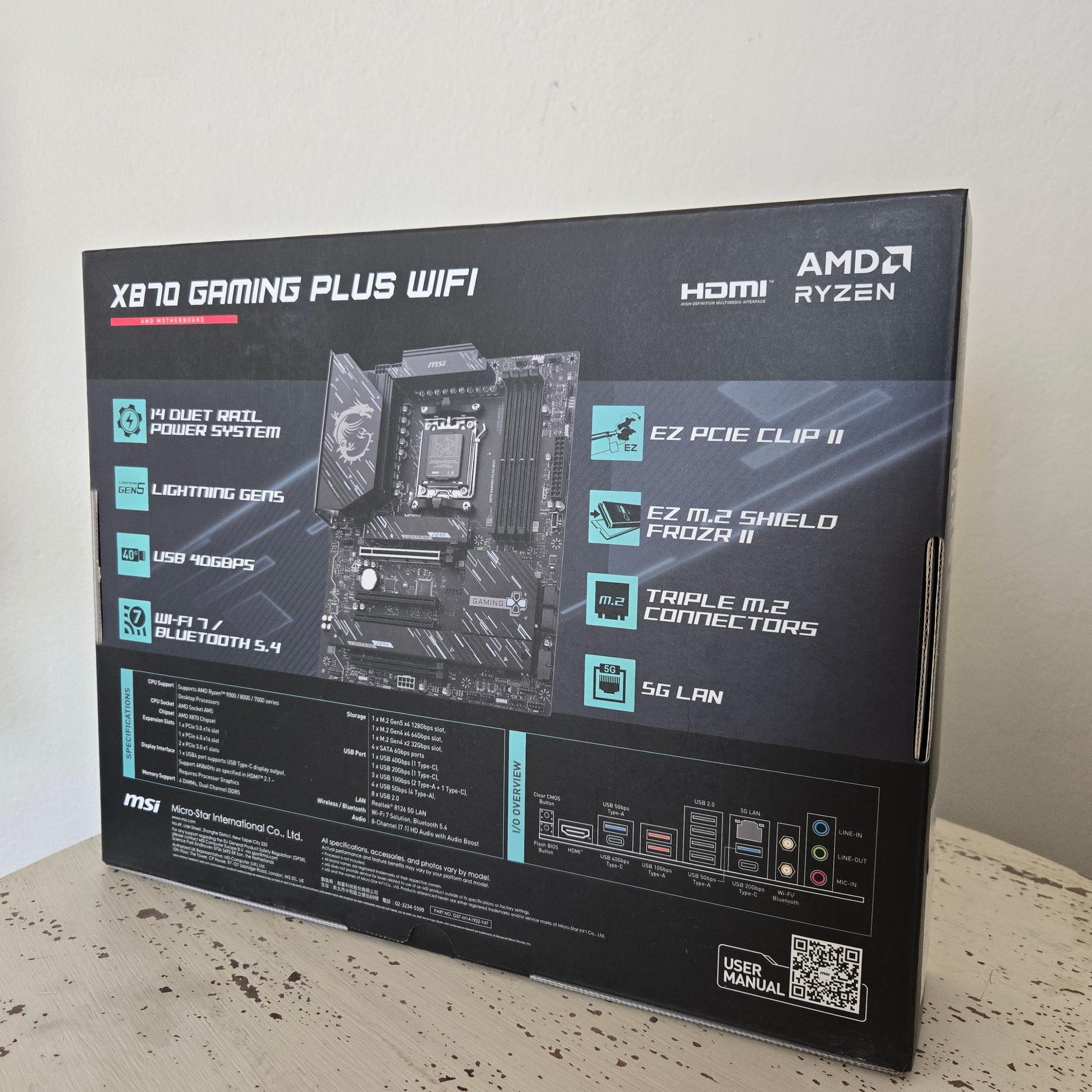 MSI X870 Gaming Plus WiFi