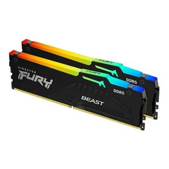 Kingston Fury Beast RGB 32GB (2x16GB) 5600MT/s DDR5 CL36 Desktop Memory Kit of 2