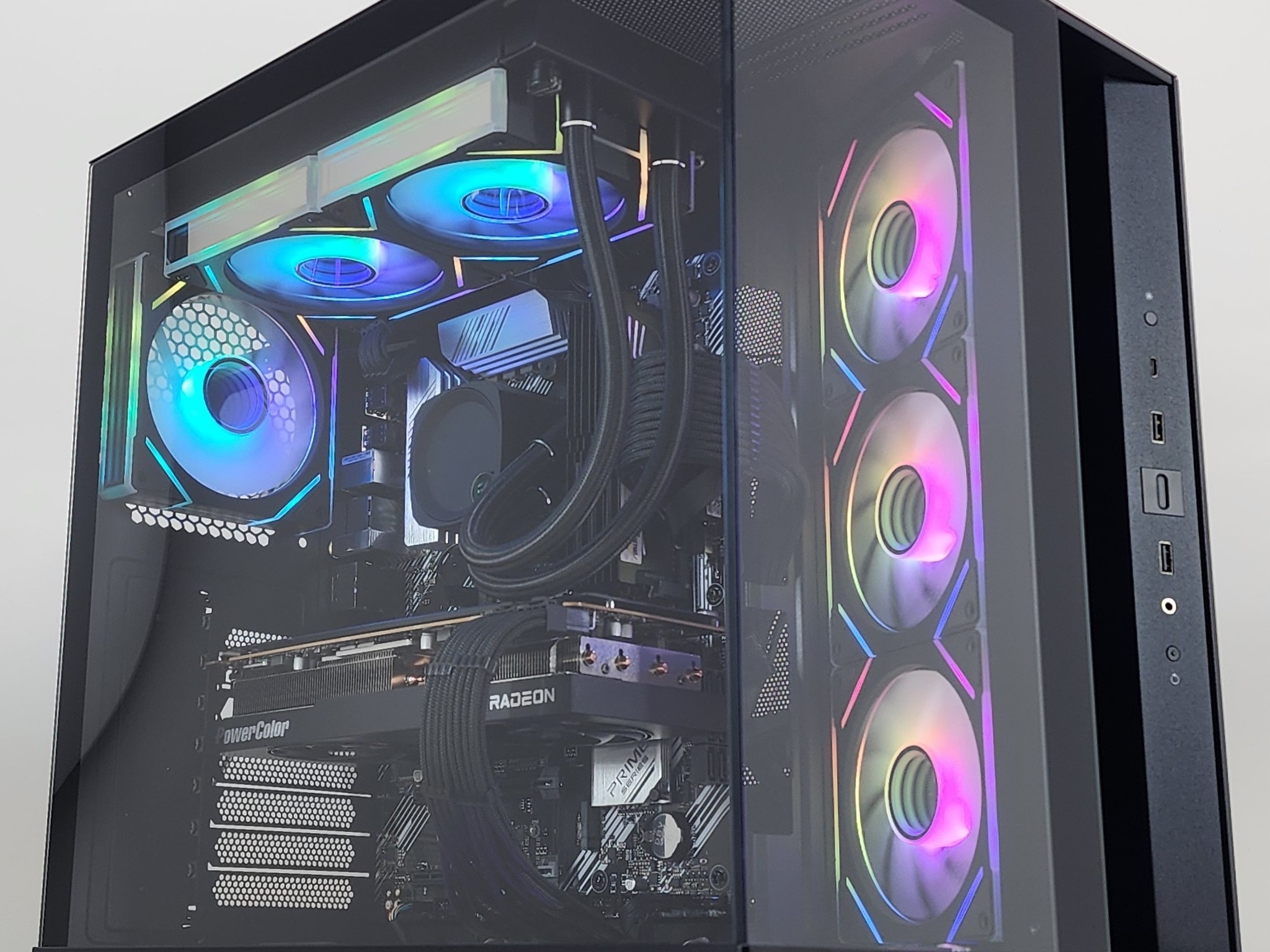 Gaming PC Ryzen 9 5900XT 32GB RAM 2TB SSD RX 7800 XT 16GB Windows 11 Computer