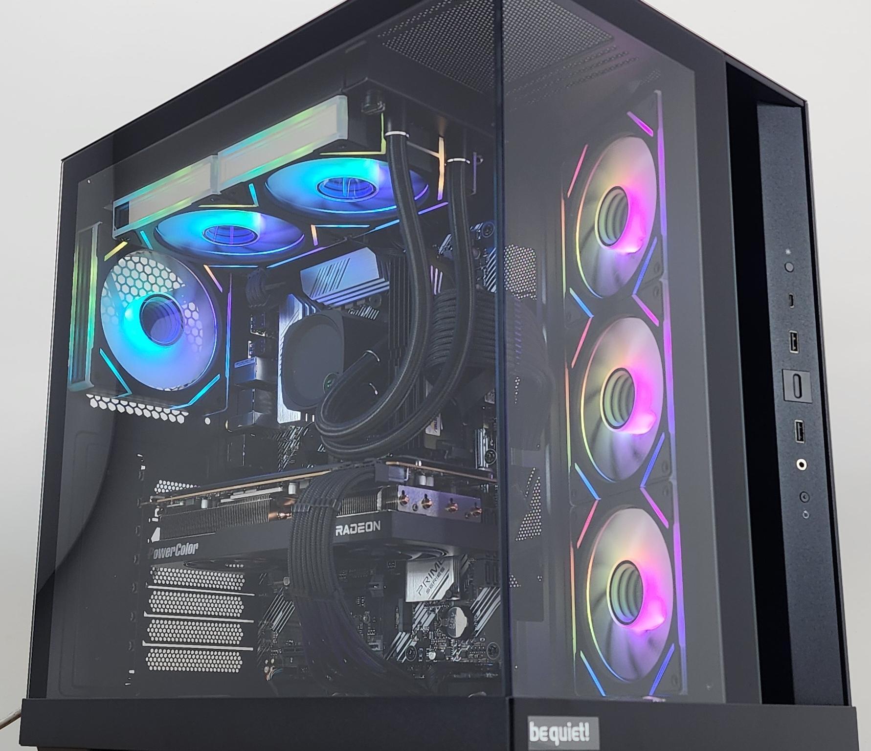 Gaming PC Ryzen 9 5900XT 32GB RAM 2TB SSD RX 7800 XT 16GB Windows 11 Computer