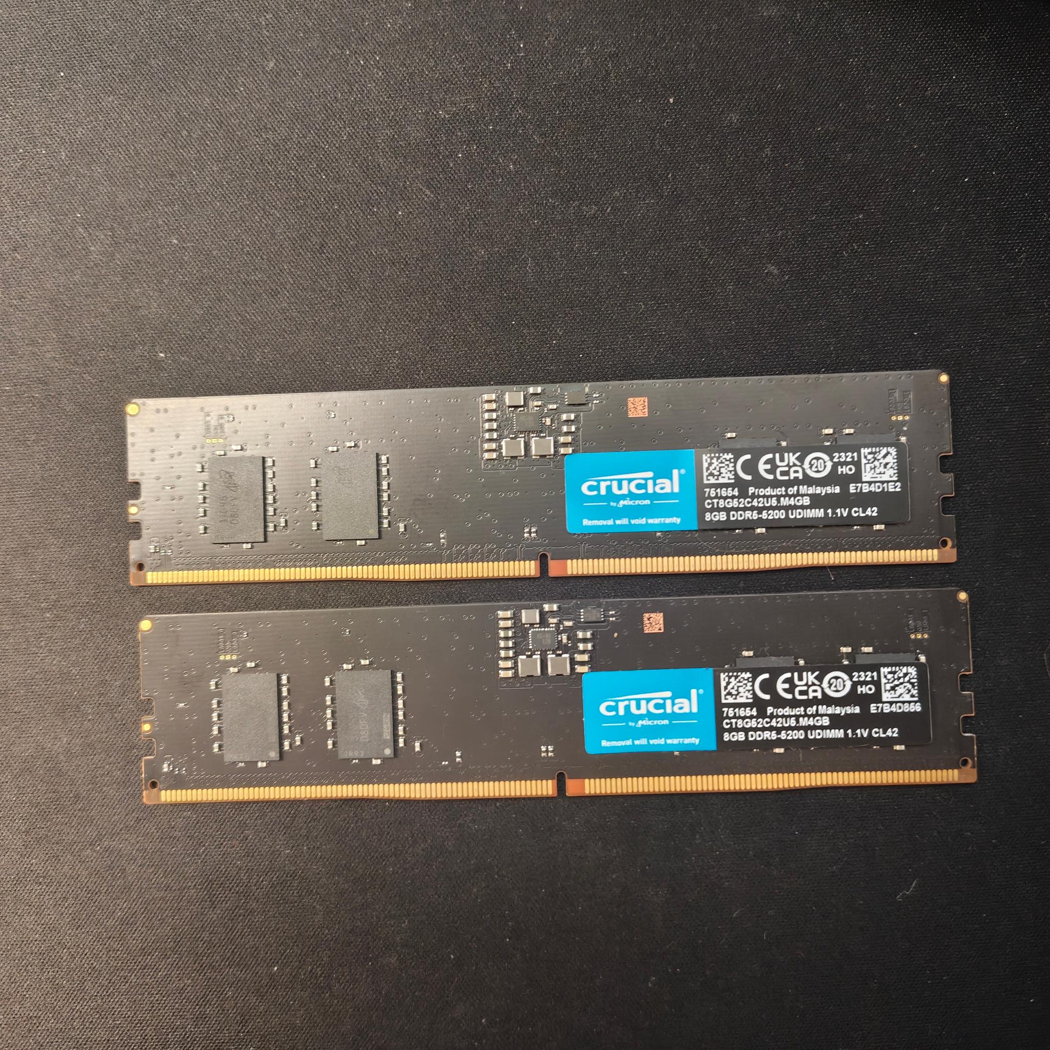 Crucial Classic 16 GB (2 x 8 GB) DDR5-5200 CL42 Memory