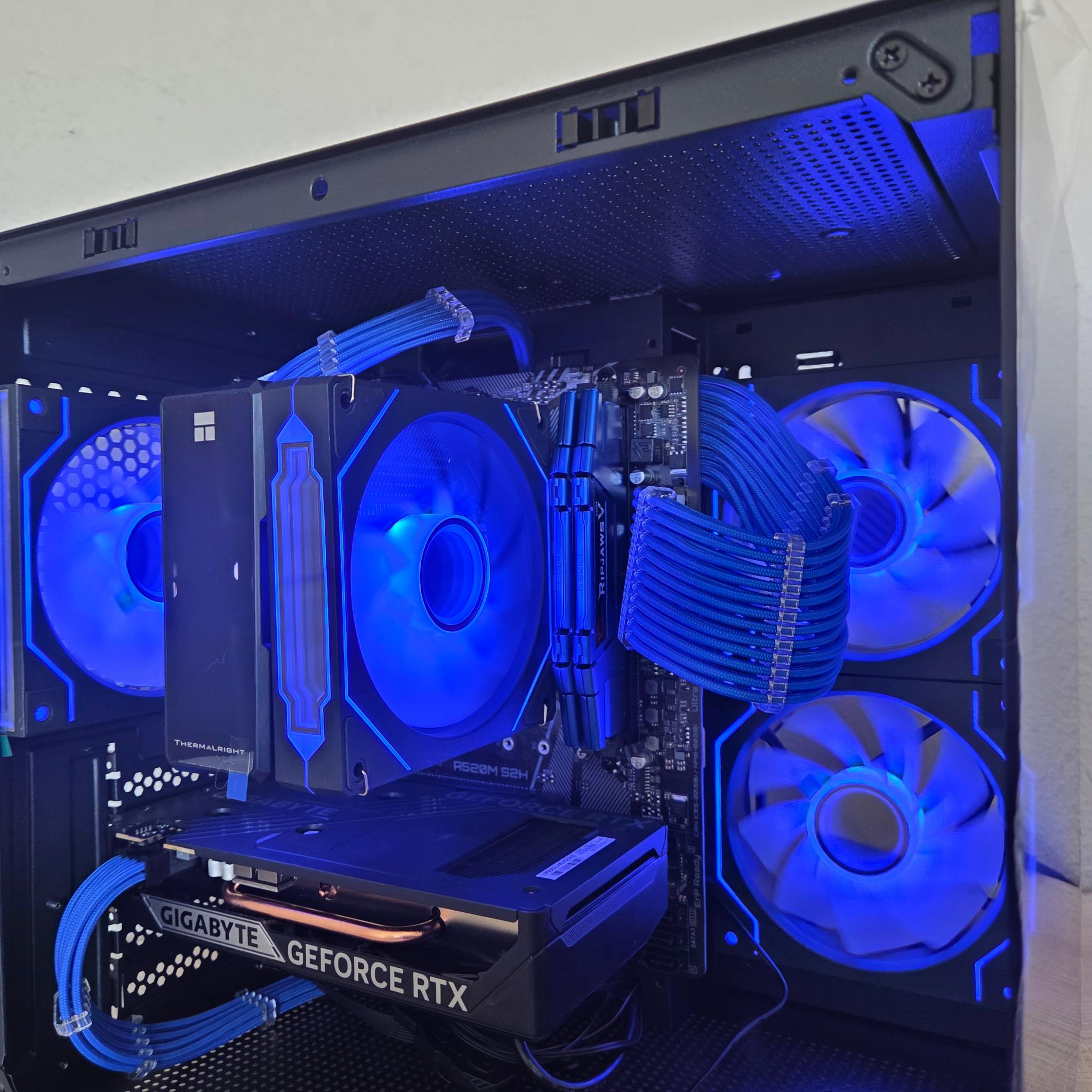 🌌 Cosmic Nova | RTX 5050 | Ryzen 7 2700X | Blue & Black Gaming PC 💙🖤
