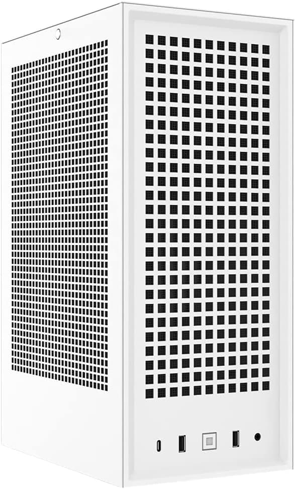 CASE + PSU! HYTE REVOLT 3 Small Form Factor ITX Case with 700W 80+ Gold SFX Power Supply, Whit