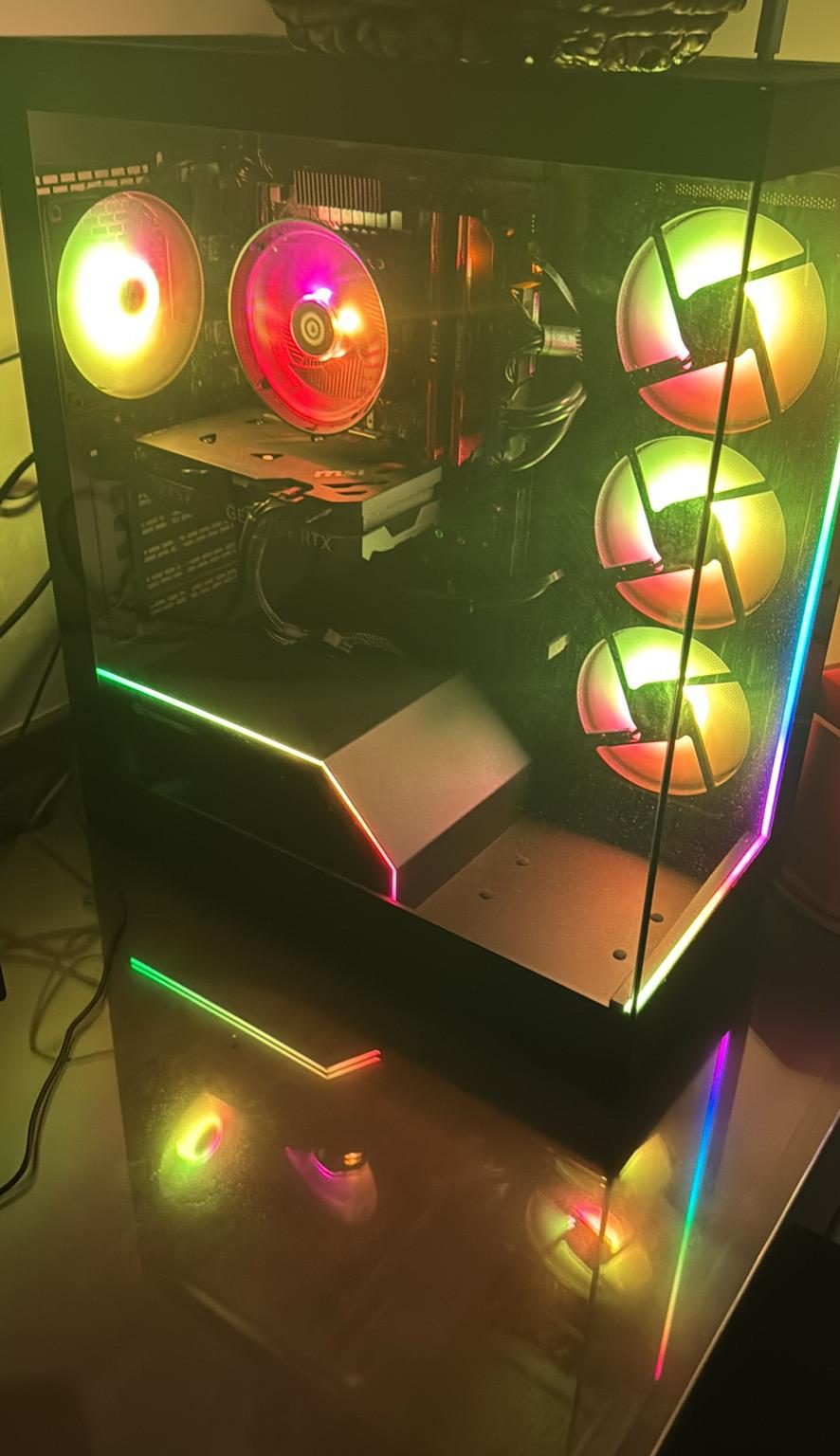 Custom Gaming PC Build Budget-mid Range 1440p MONSTER COMES WITH MOUSE AND KEYBOARD  (black)