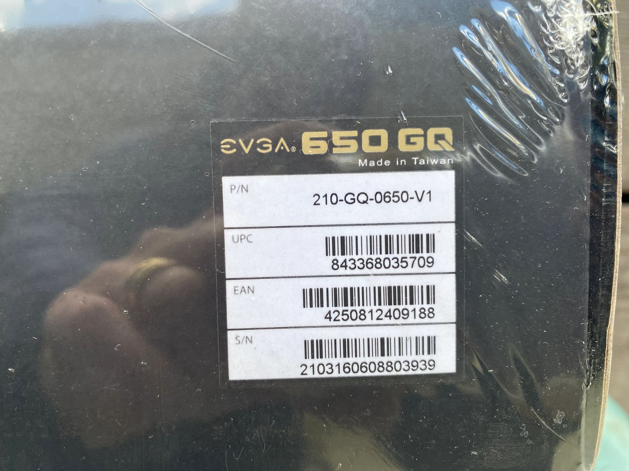 EVGA 650 GQ Gold Rated Power Supply