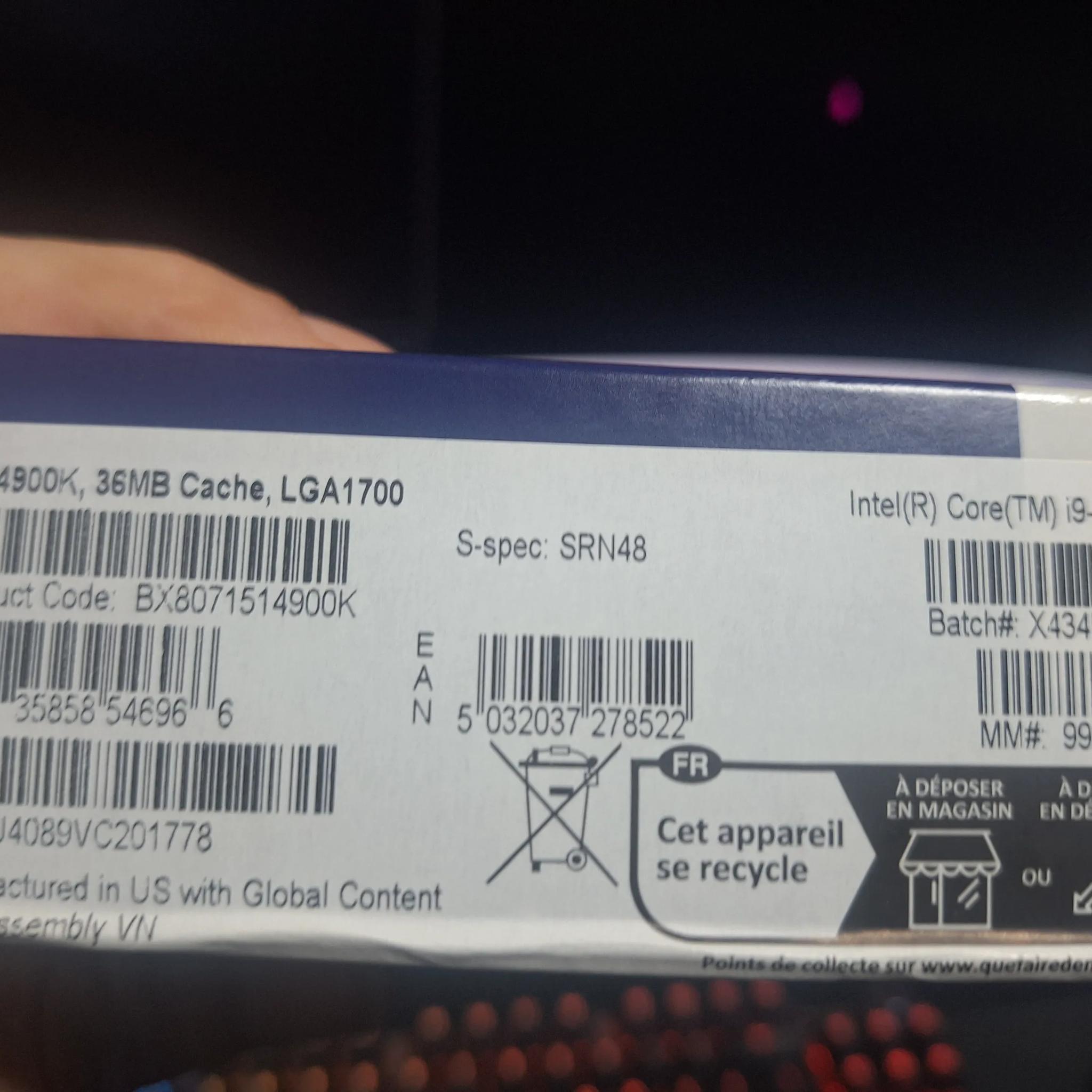 🧠 Intel Core i9-14900K – Sealed Retail Box – Brand New – Ships Today