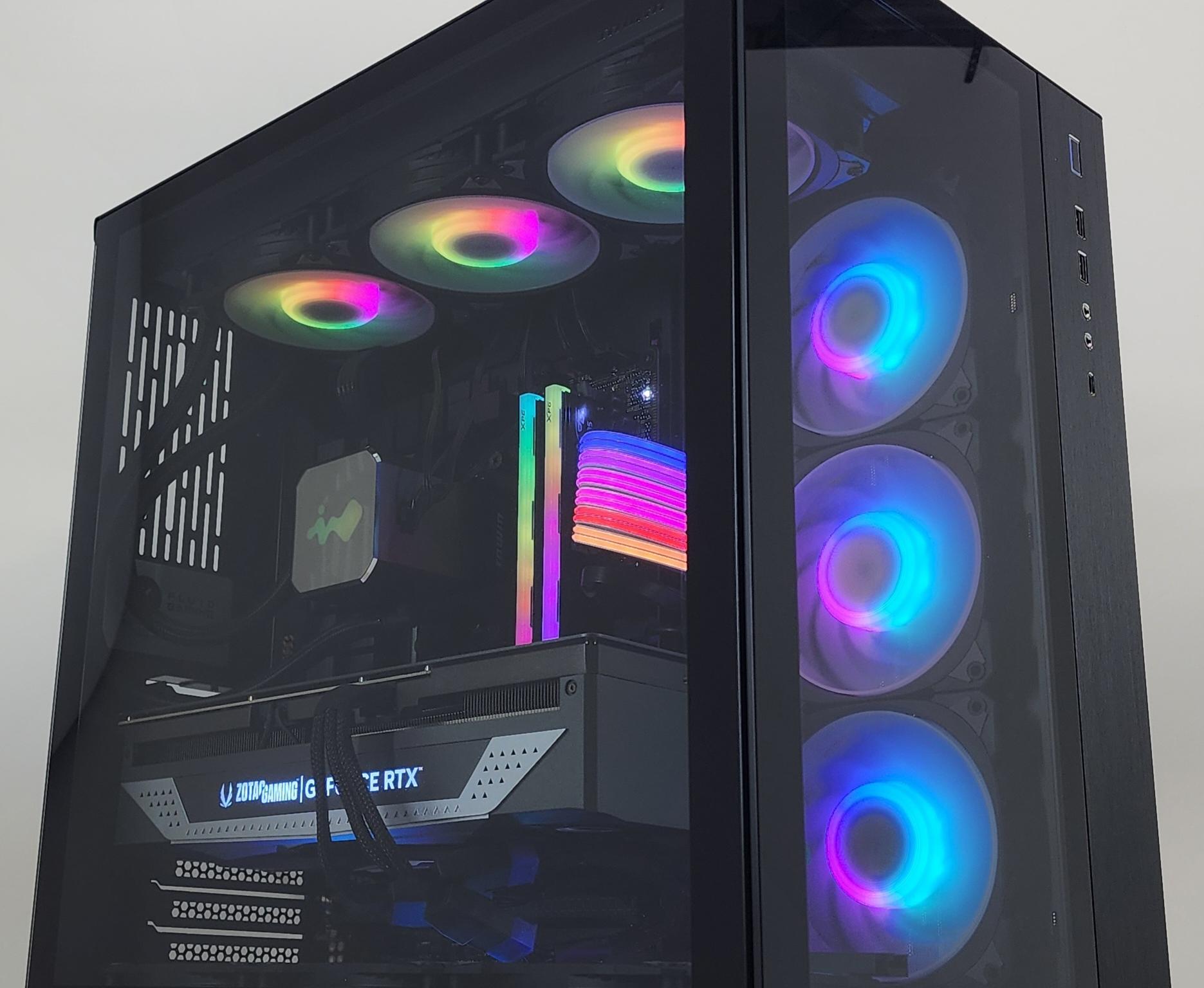 Gaming PC Ryzen 7 9800X3D 32GB RAM 2TB SSD RTX 4070 Ti SUPER 16GB Win11 Computer