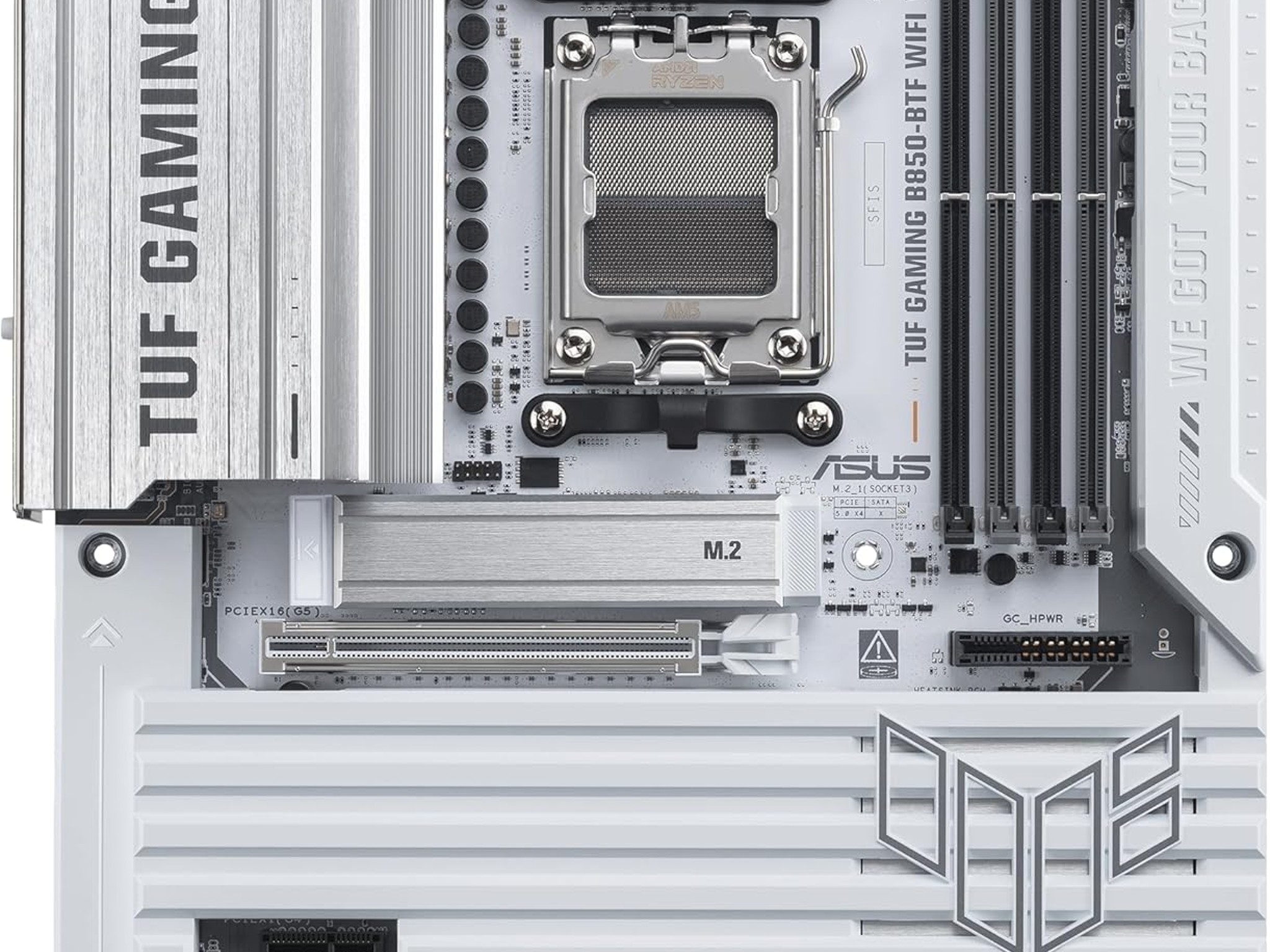 ASUS TUF Gaming B850-BTF WiFi W AMD B850 ATX Motherboard, Hidden-Connector Design