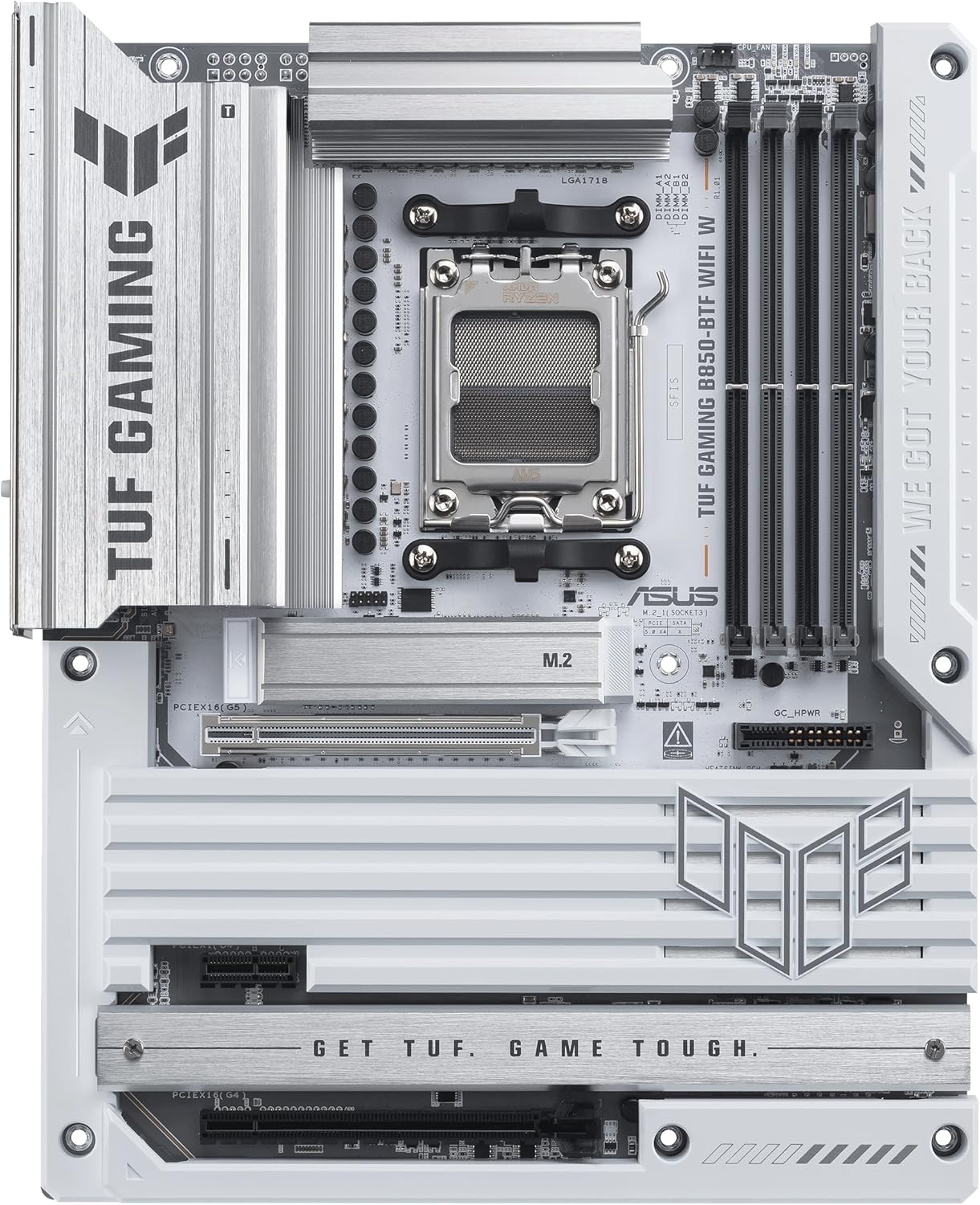 ASUS TUF Gaming B850-BTF WiFi W AMD B850 ATX Motherboard, Hidden-Connector Design
