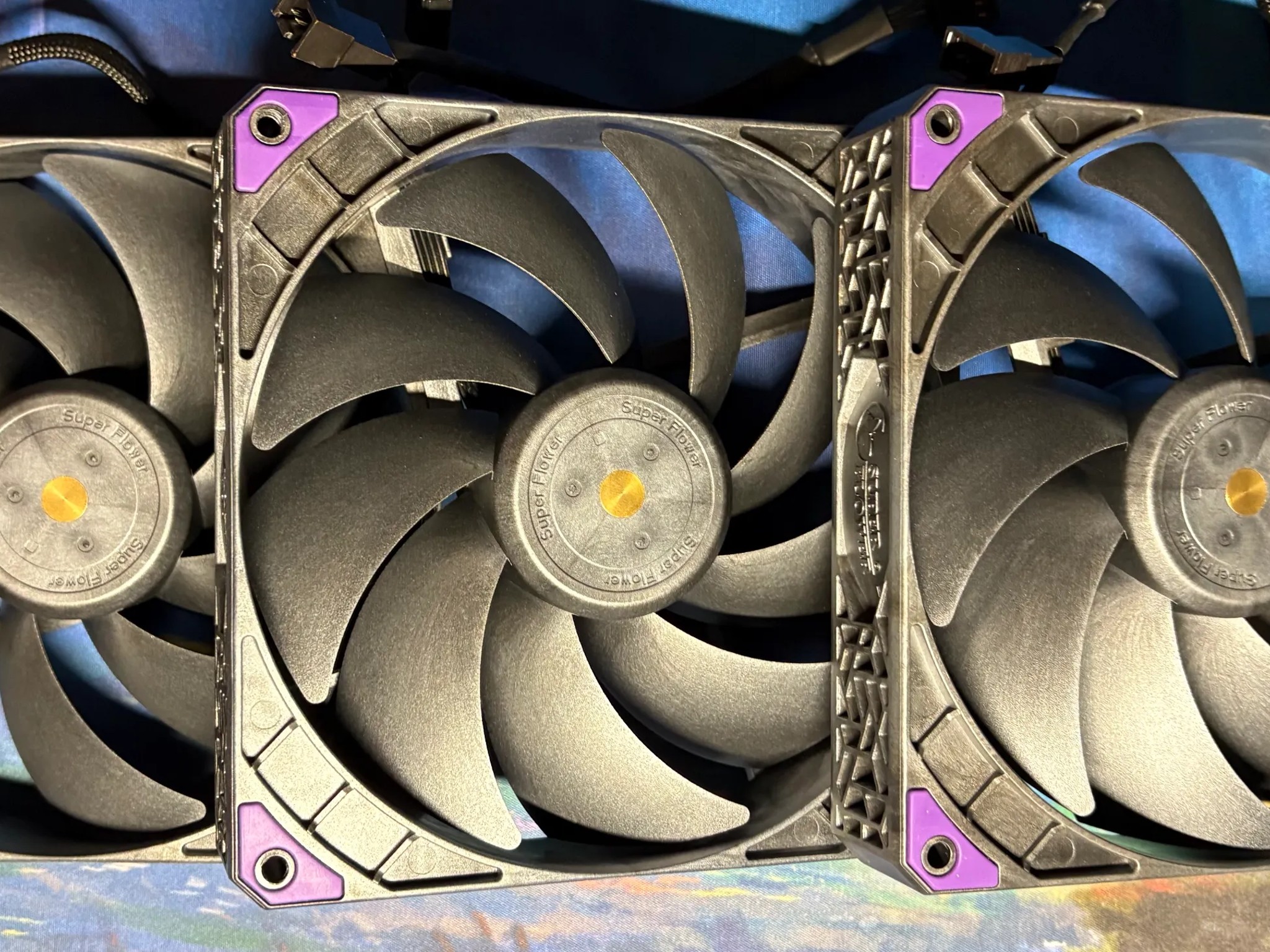 Super Flower MEGACOOL 140mm fan, Triple-Pack, 12-pole motor, PWM, Computer Case Fan, 30mm Depth