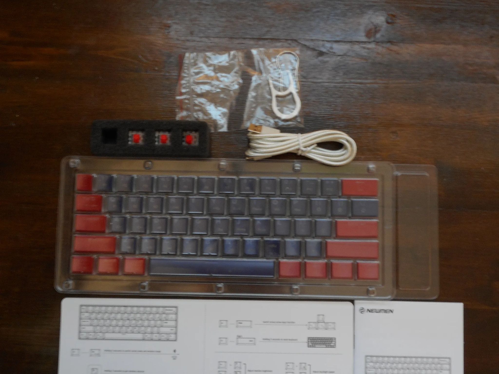 Modified Newman GM610 60% Keyboard Red Switches