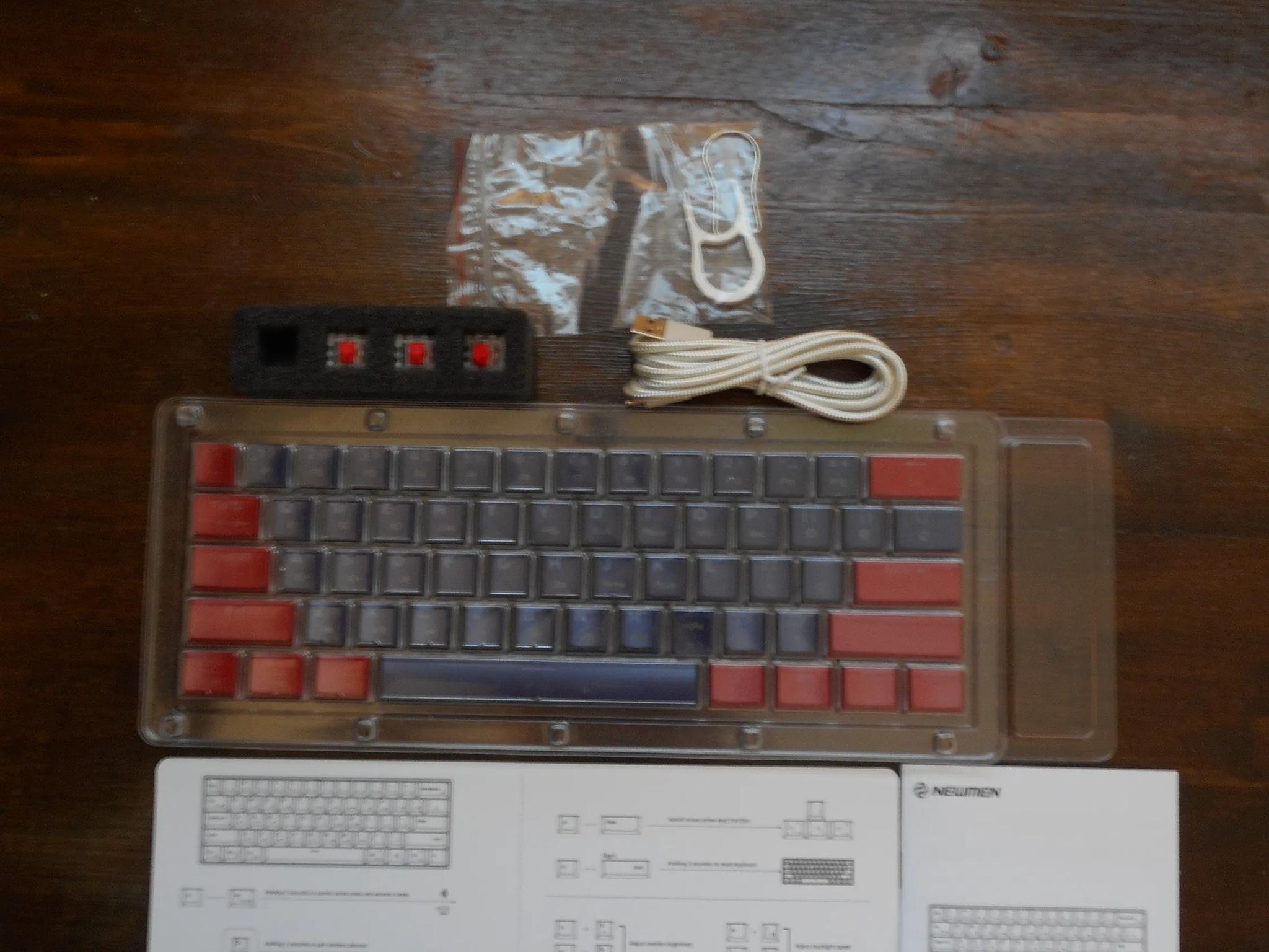 Modified Newman GM610 60% Keyboard Red Switches