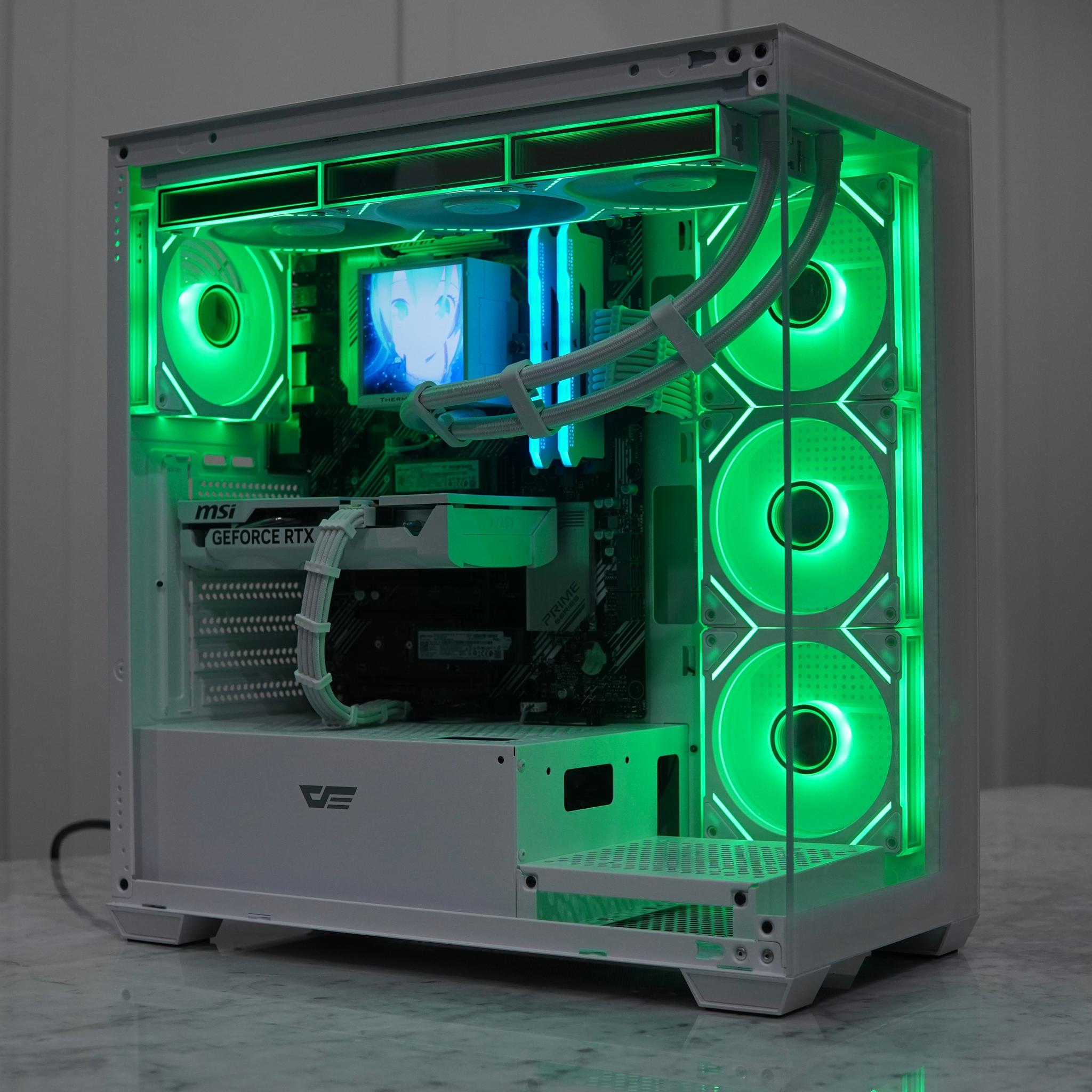 RTX 5060 8gb, Ryzen 5 5600X3D, White Gaming PC