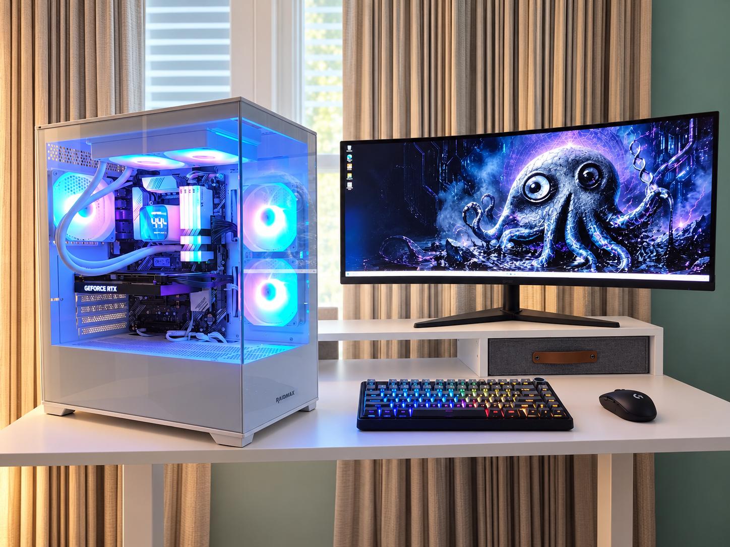 RTX 4060 Ti 8GB Gaming PC | Ryzen 5 5600X3D | 32GB DDR4-3600 | 1TB SSD | Frost Nova