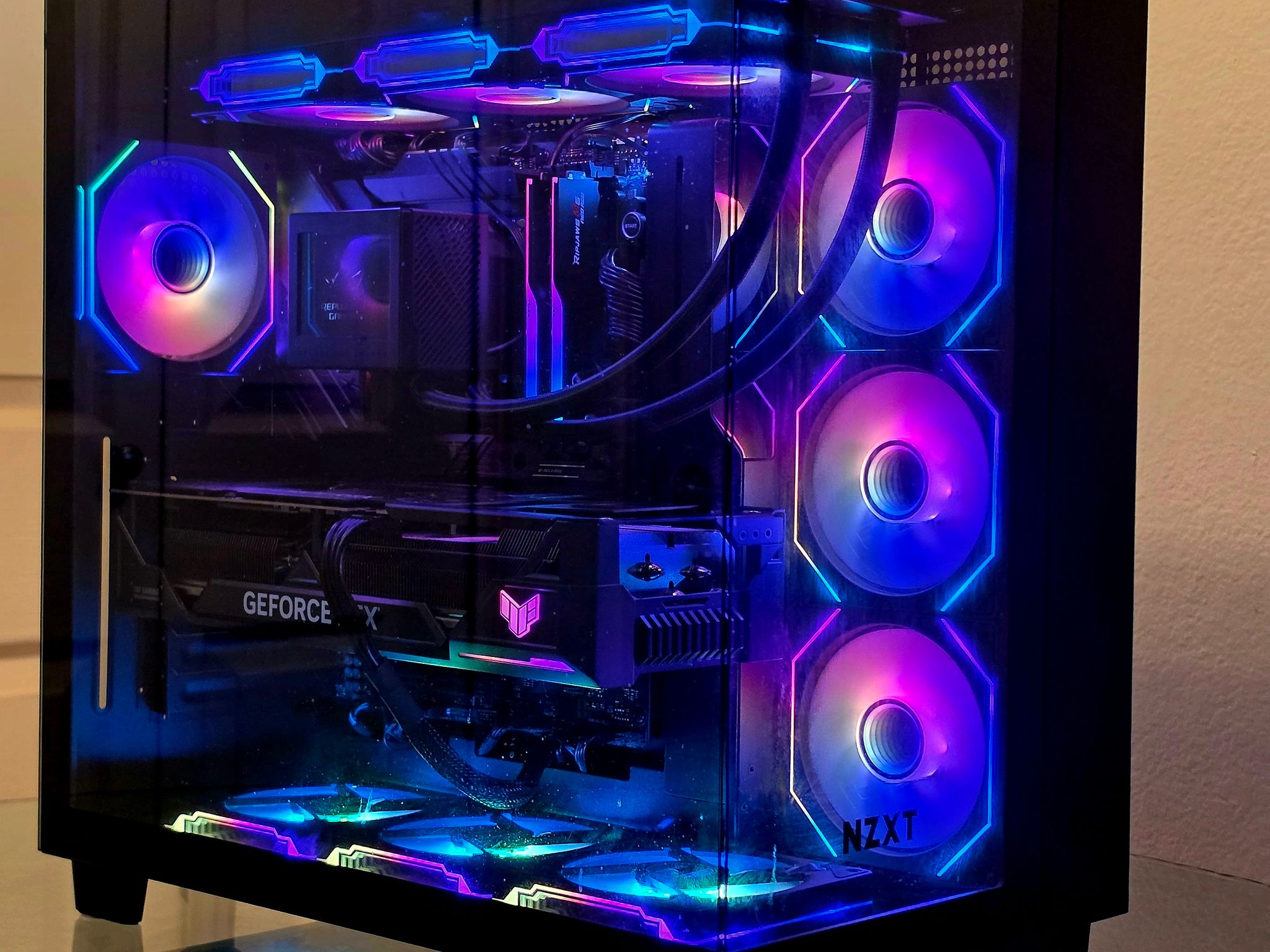 Custom Gaming PC - RTX 4080 | Intel i9-13900KS (6.0GHz) | 32GB DDR5 | 2TB SSD | NZXT H9 Flow