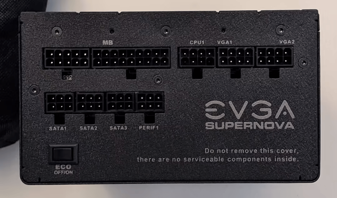 650 W Gold rated EVGA power supply