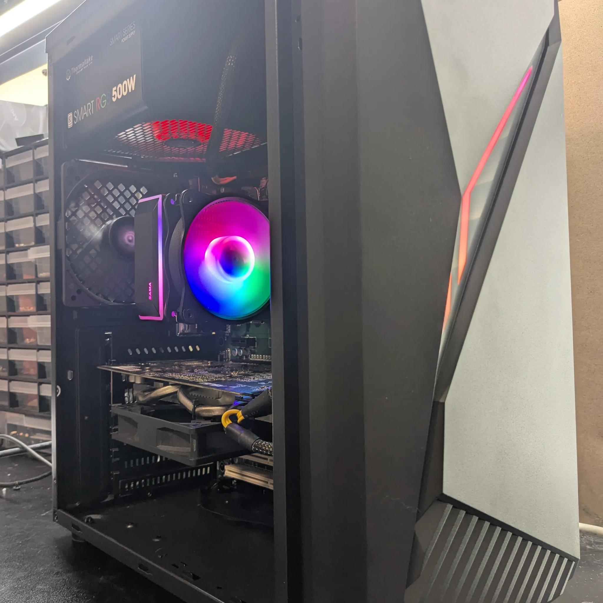 100 FPS Fortnite | 180 Day Warranty | i5-4570S, 16GB RAM, 480GB SSD, RX 480 8GB, RGB, Wifi, Win10