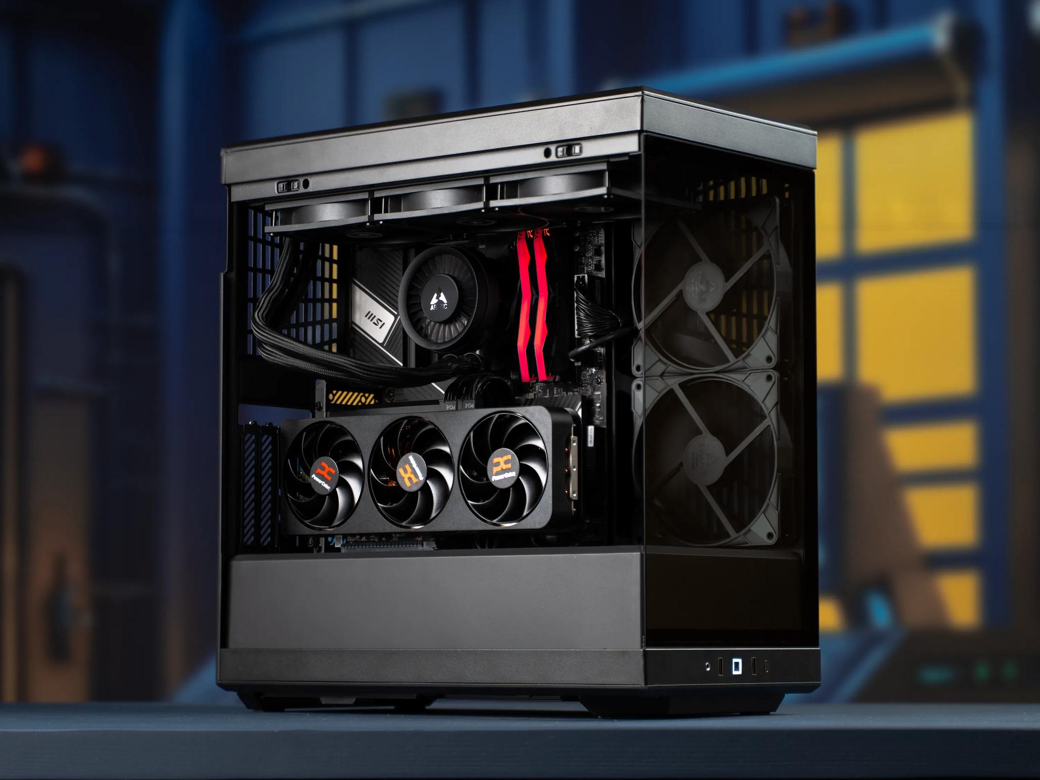 “DeuxDarc X” RX 9070 XT Ryzen 7 7800X3D 48GB 2TB Windows 11 Gaming PC Powerhouse - Dark Edition