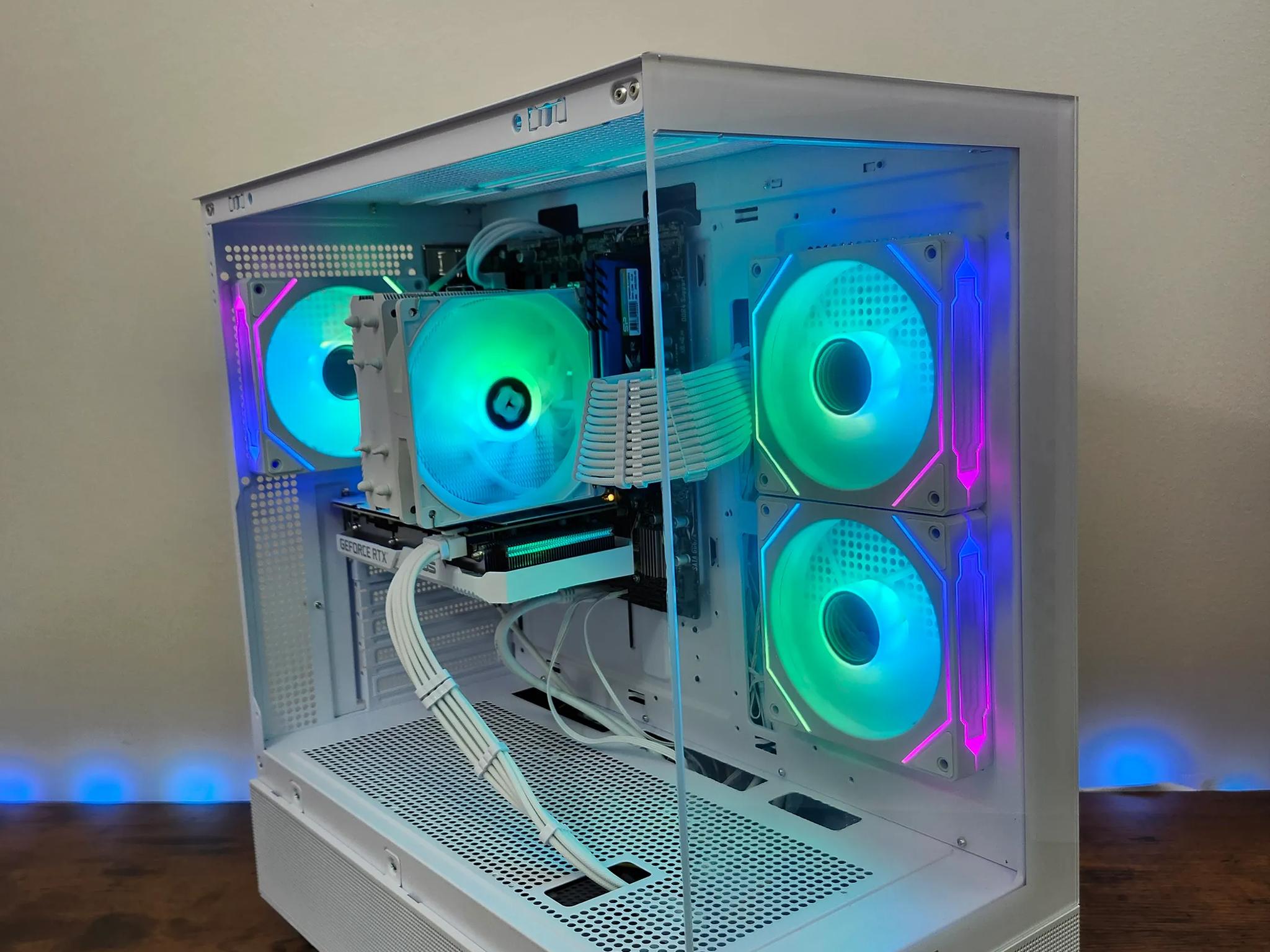 🤍All white Gaming/Streaming 1440p Beast PC RTX 3060 12GB  Ryzen 5 5600 | 16GB RAM | 1TB NVME | WiFi