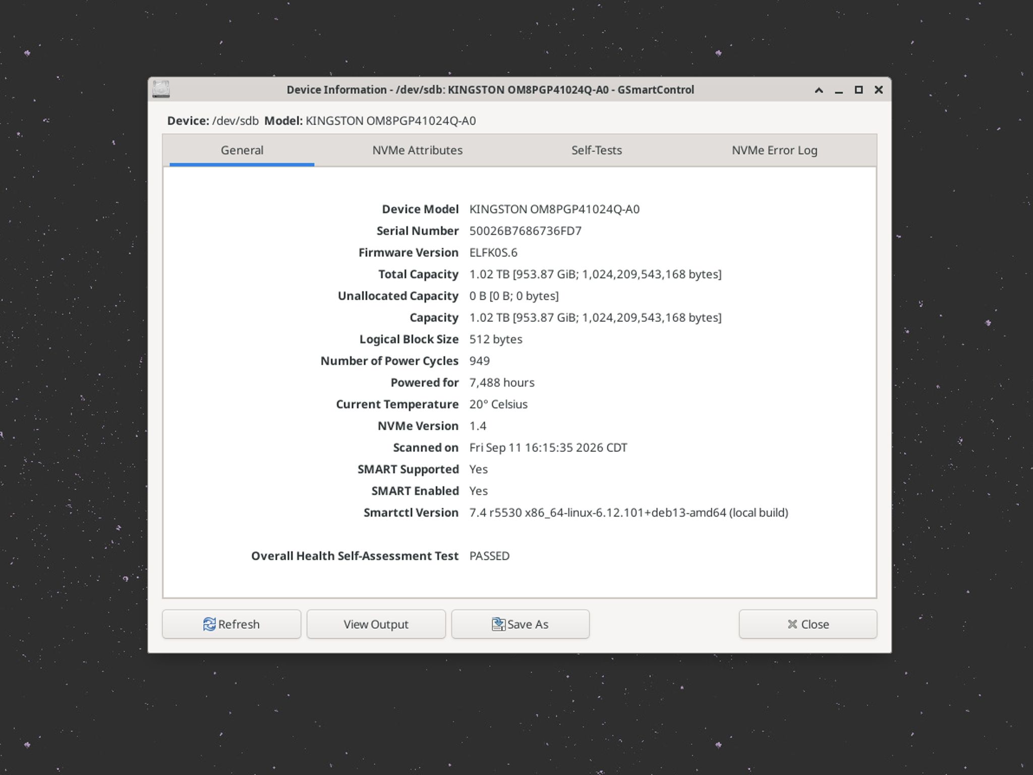 Kingston 1024GB 1TB PCIe Gen4 NVMe M.2 2324 Internal SSD