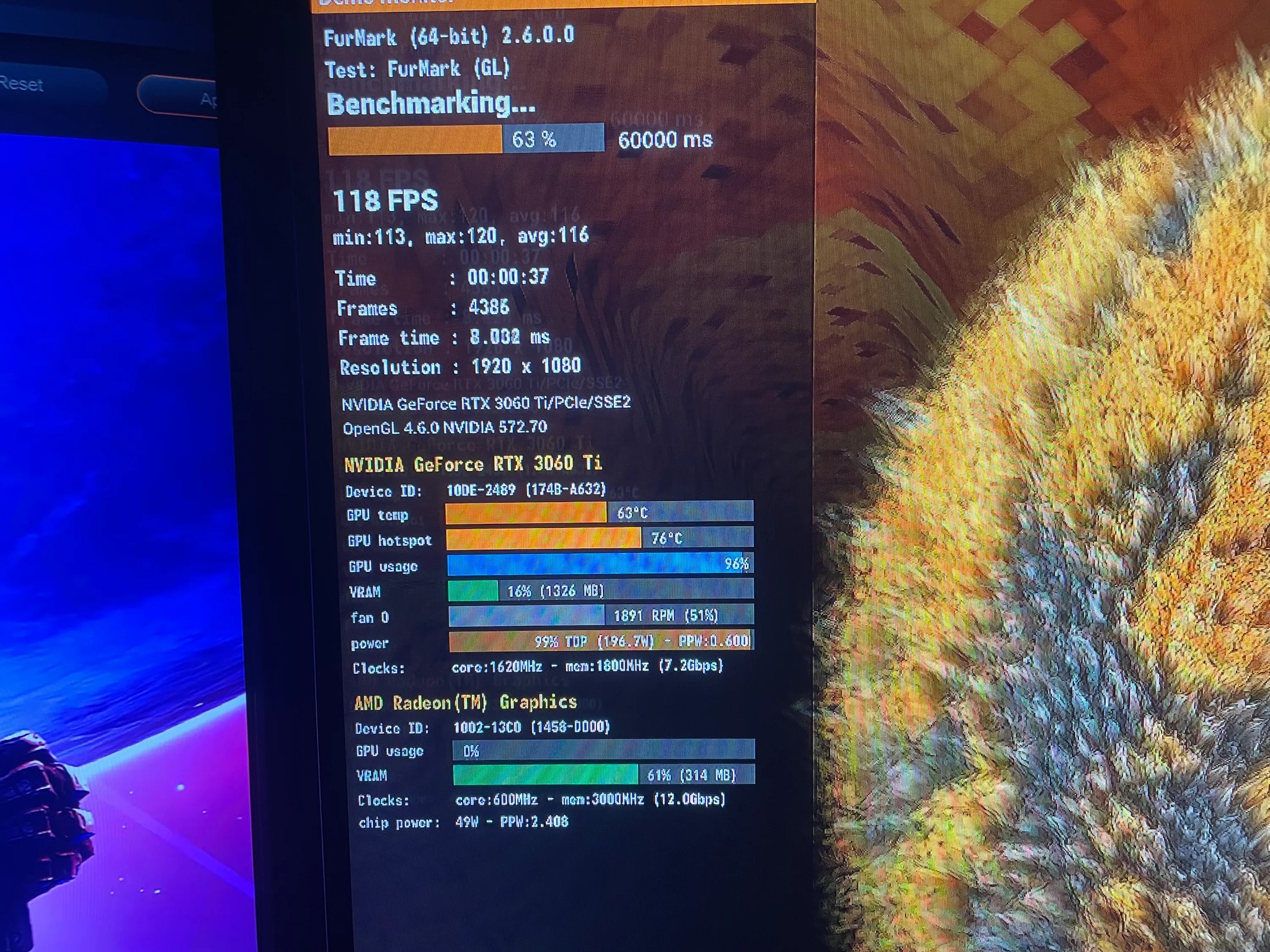 GeForce RTX 3060ti ACER Predator Prebuilt Model