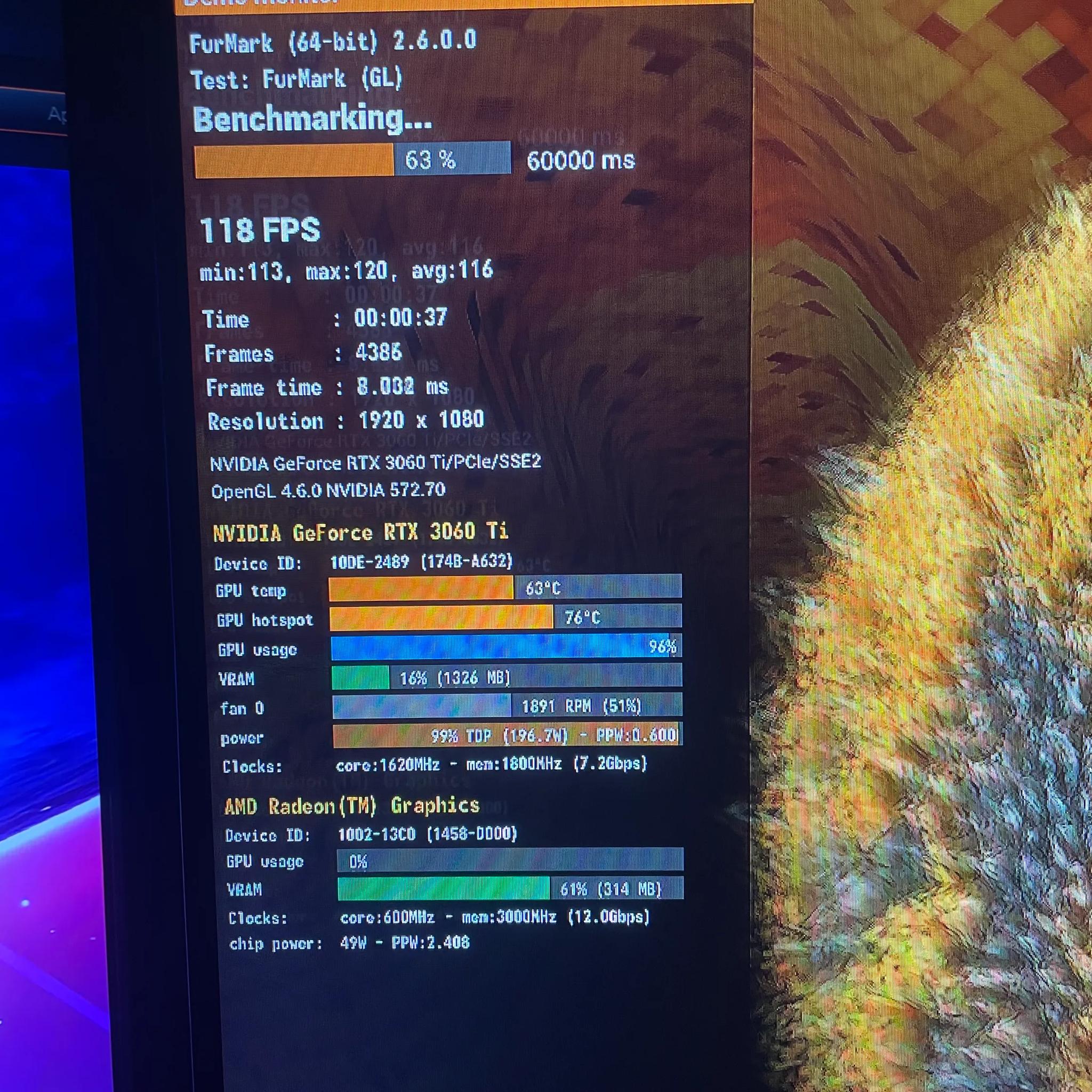 GeForce RTX 3060ti ACER Predator Prebuilt Model