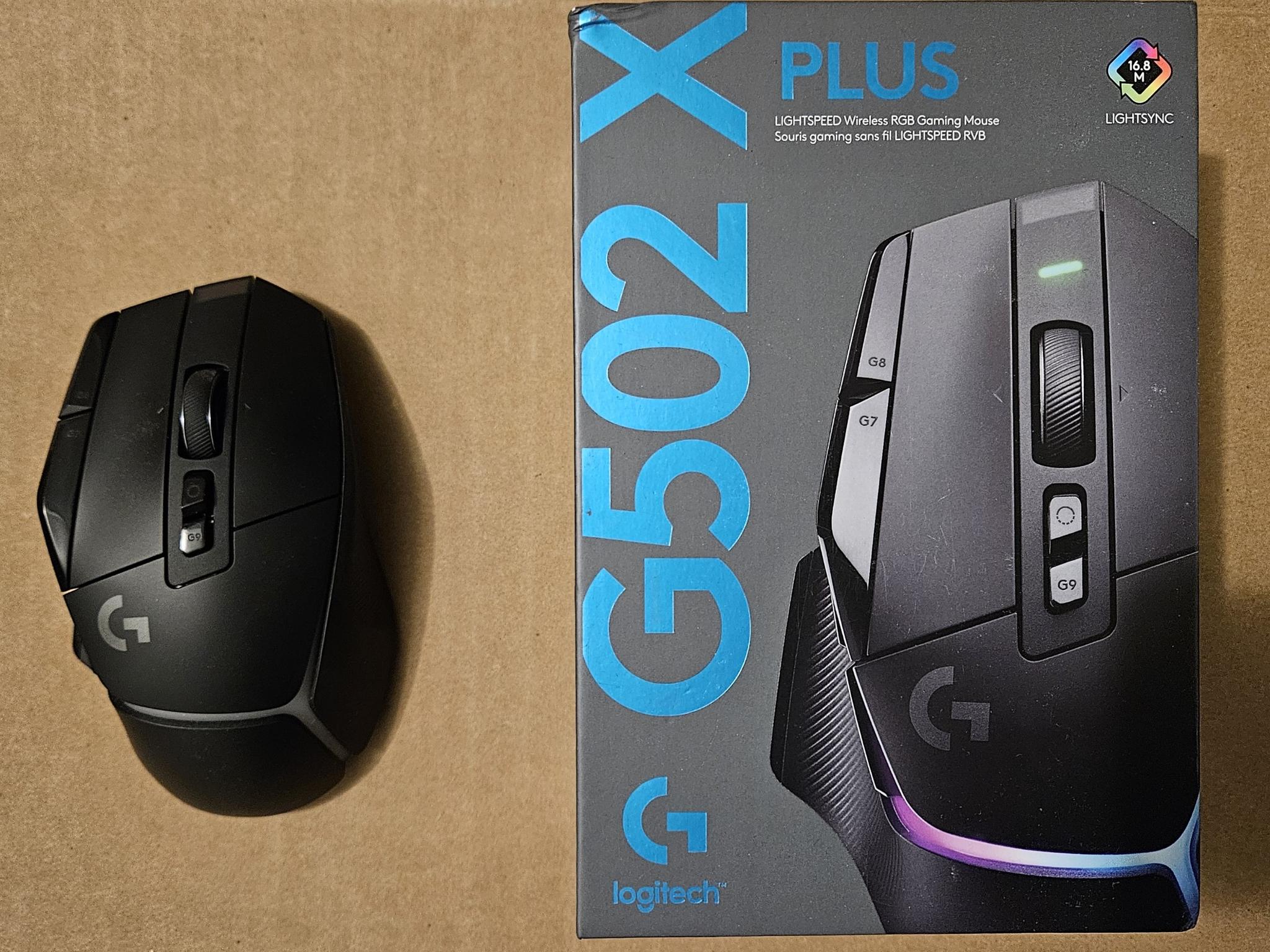 Logitech G502 X Plus Wireless RGB Gaming Mouse - Used - In good condition