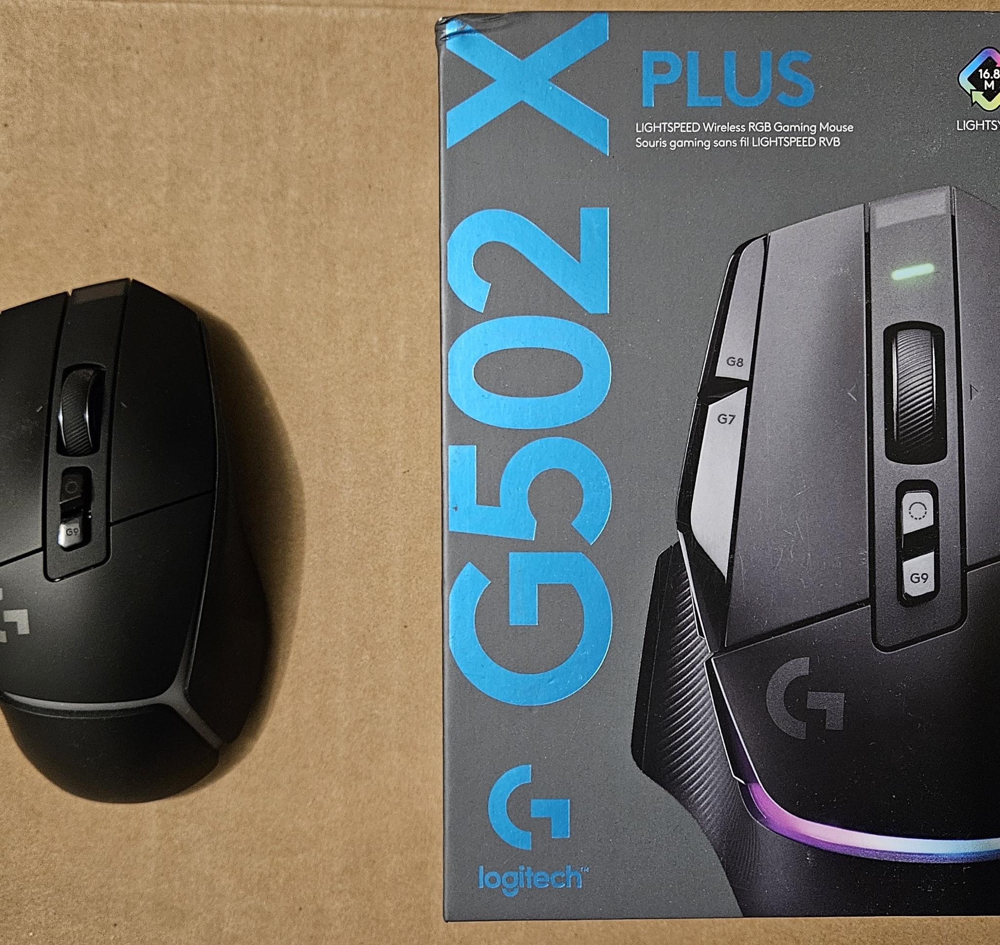 Logitech G502 X Plus Wireless RGB Gaming Mouse - Used - In good condition