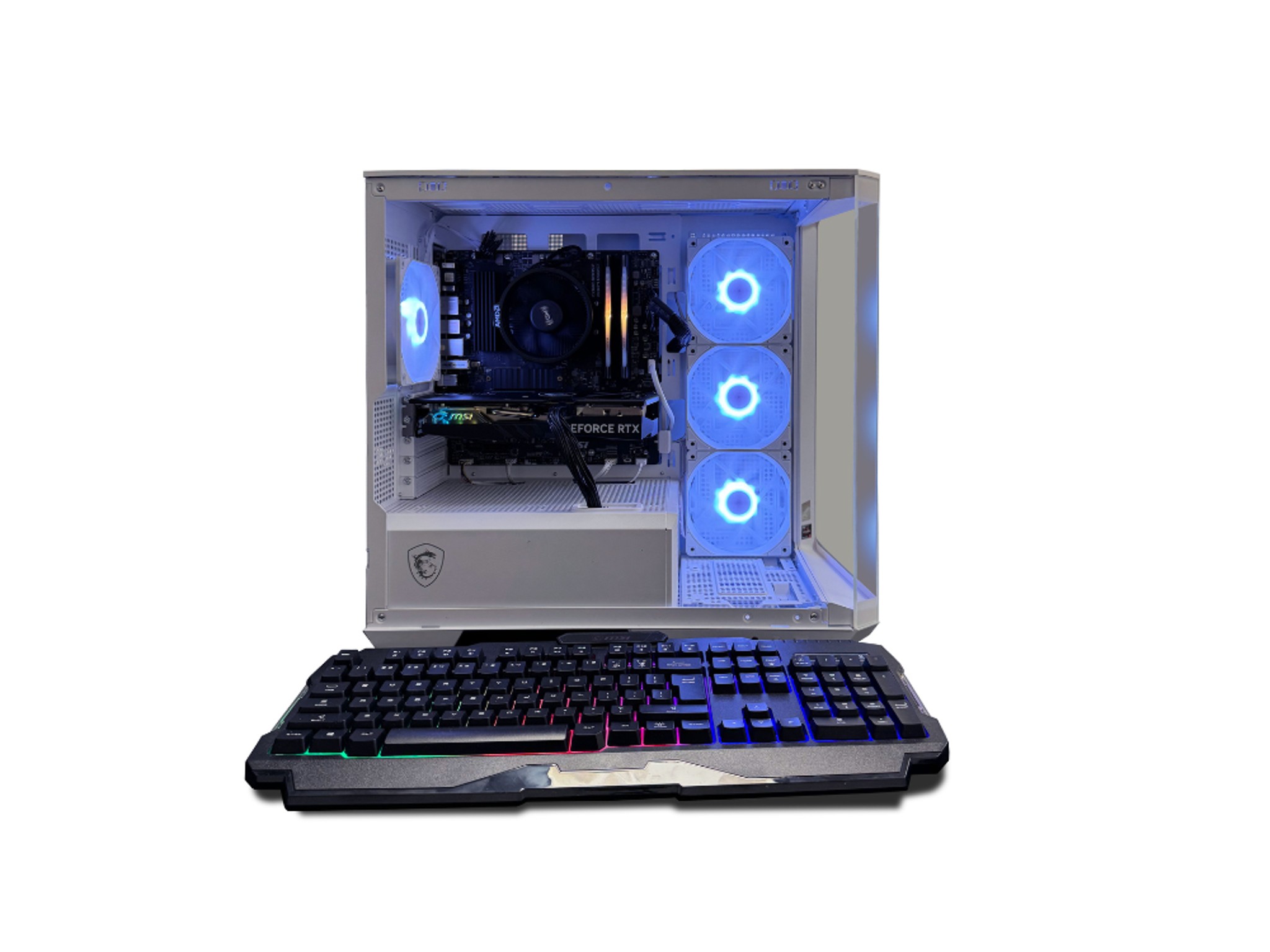PC Desktop 4000 Series, AMD R5 5600X, 16GB RAM, 1TB NVME, RTX 4060 Ti, Windows 11 Home, Pano White