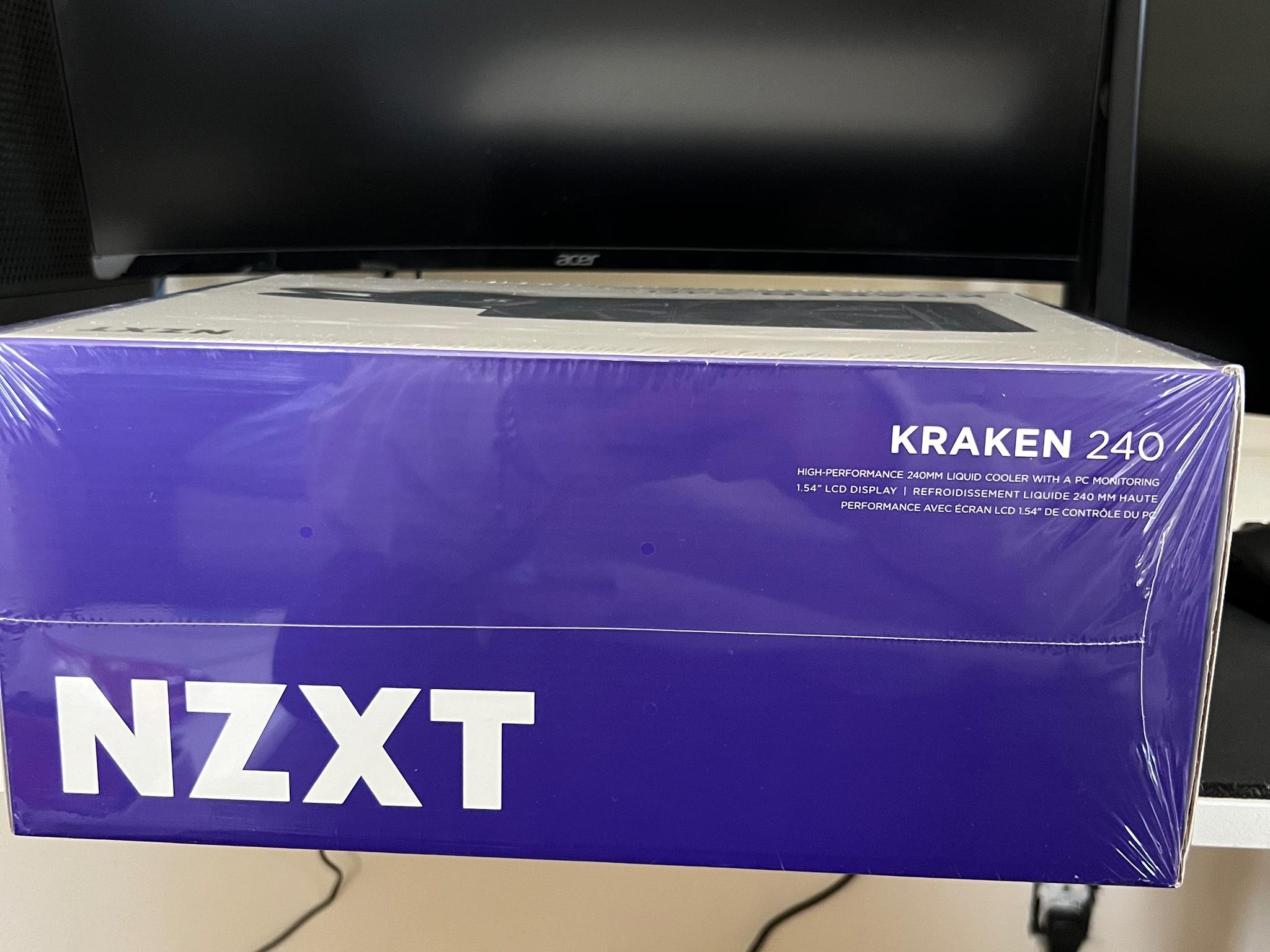 NZXT Kraken 240 2x120mm AiO Liquid CPU Cooler - Matte Black
