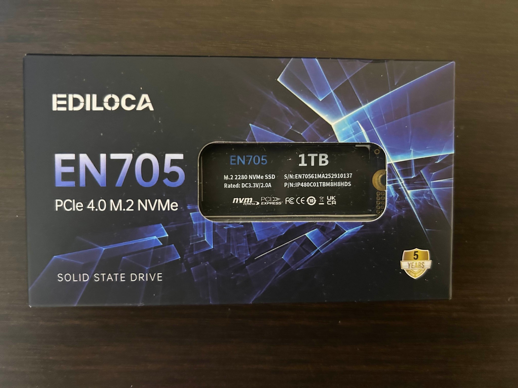 Ediloca EN705 1TB Gen 4x4 NVMe M.2 ssd