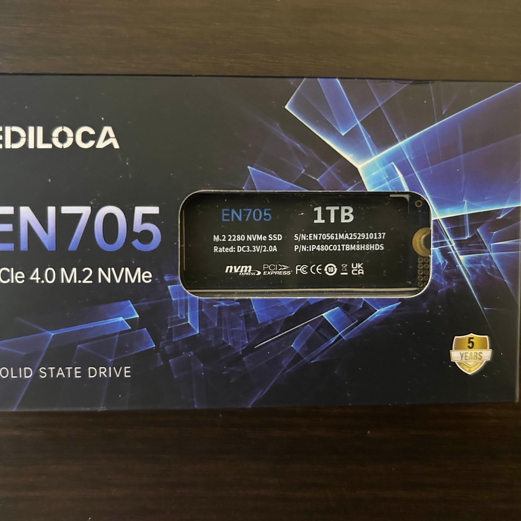 Ediloca EN705 1TB Gen 4x4 NVMe M.2 ssd