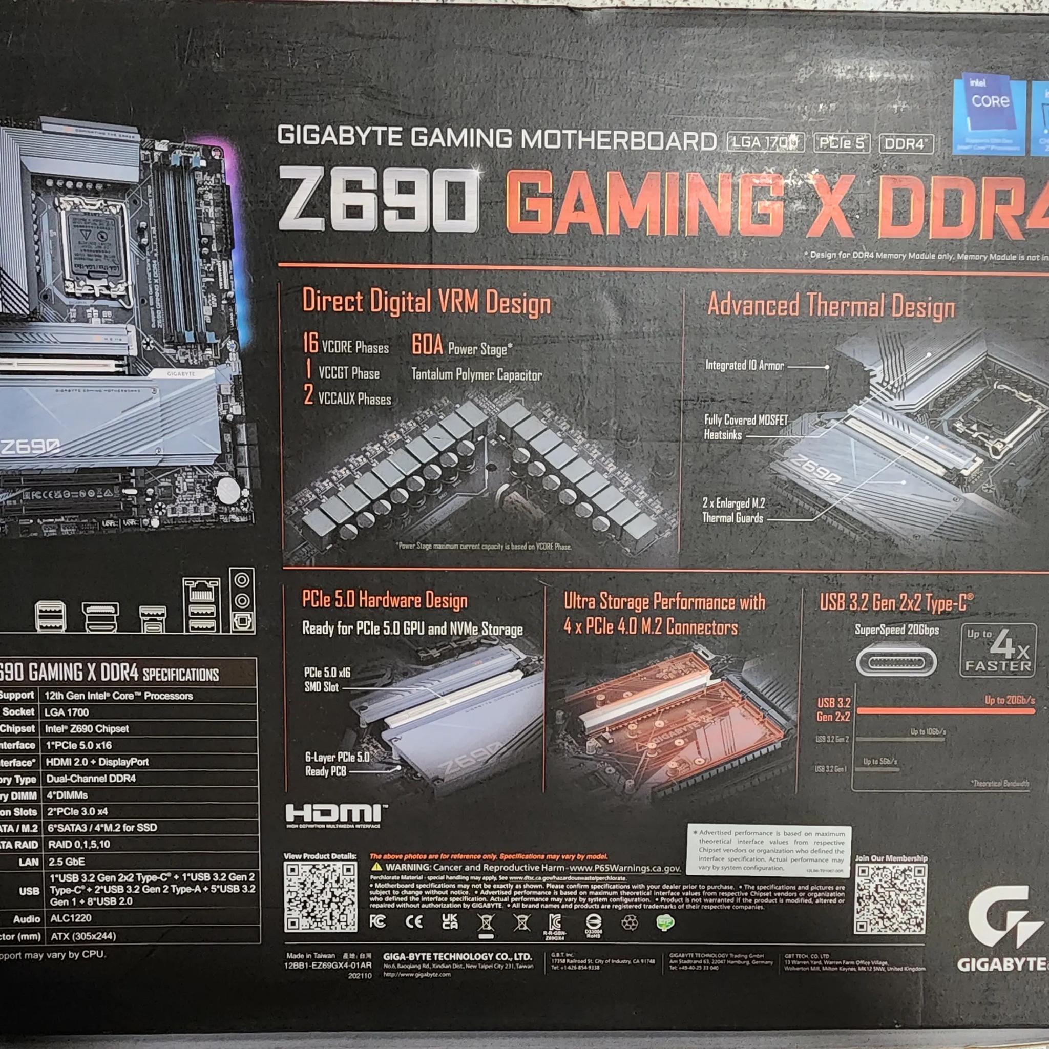 Gigabyte Z690 Gaming X DDR4