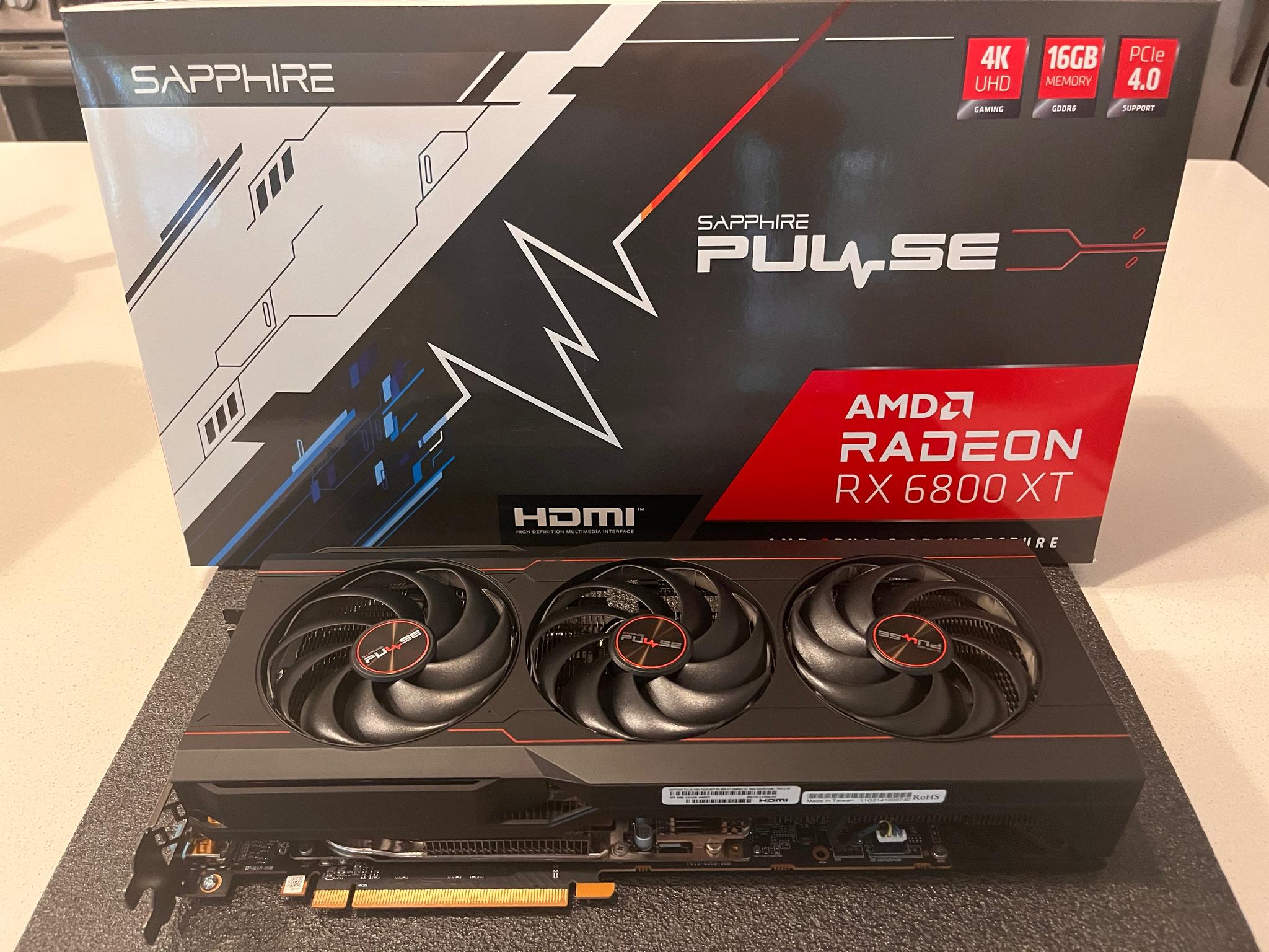 Sapphire Pulse AMD Radeon RX 6800 XT 16GB GDDR6