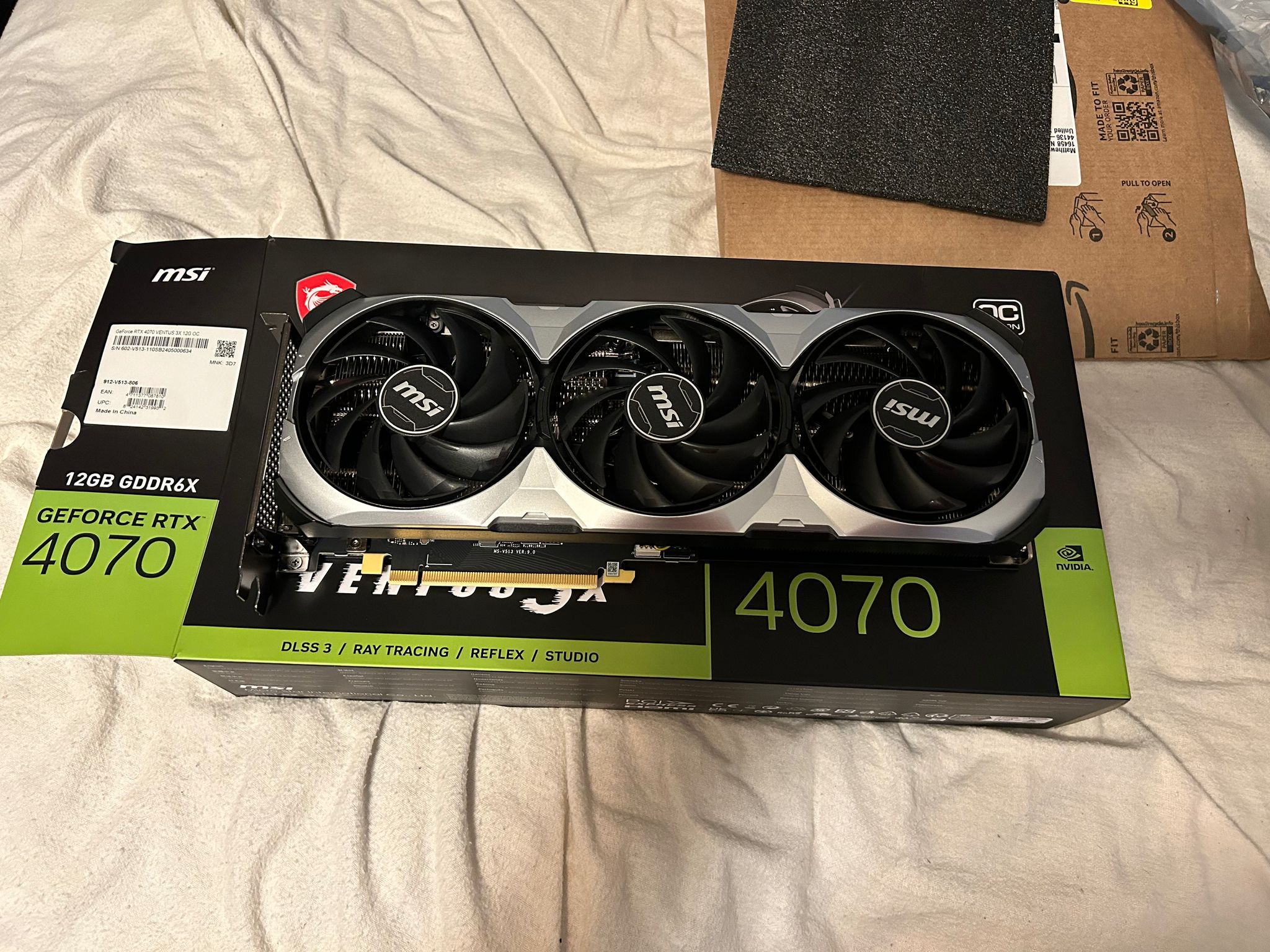 RTX 4070 12Gb MSI Ventus 3x E variant
