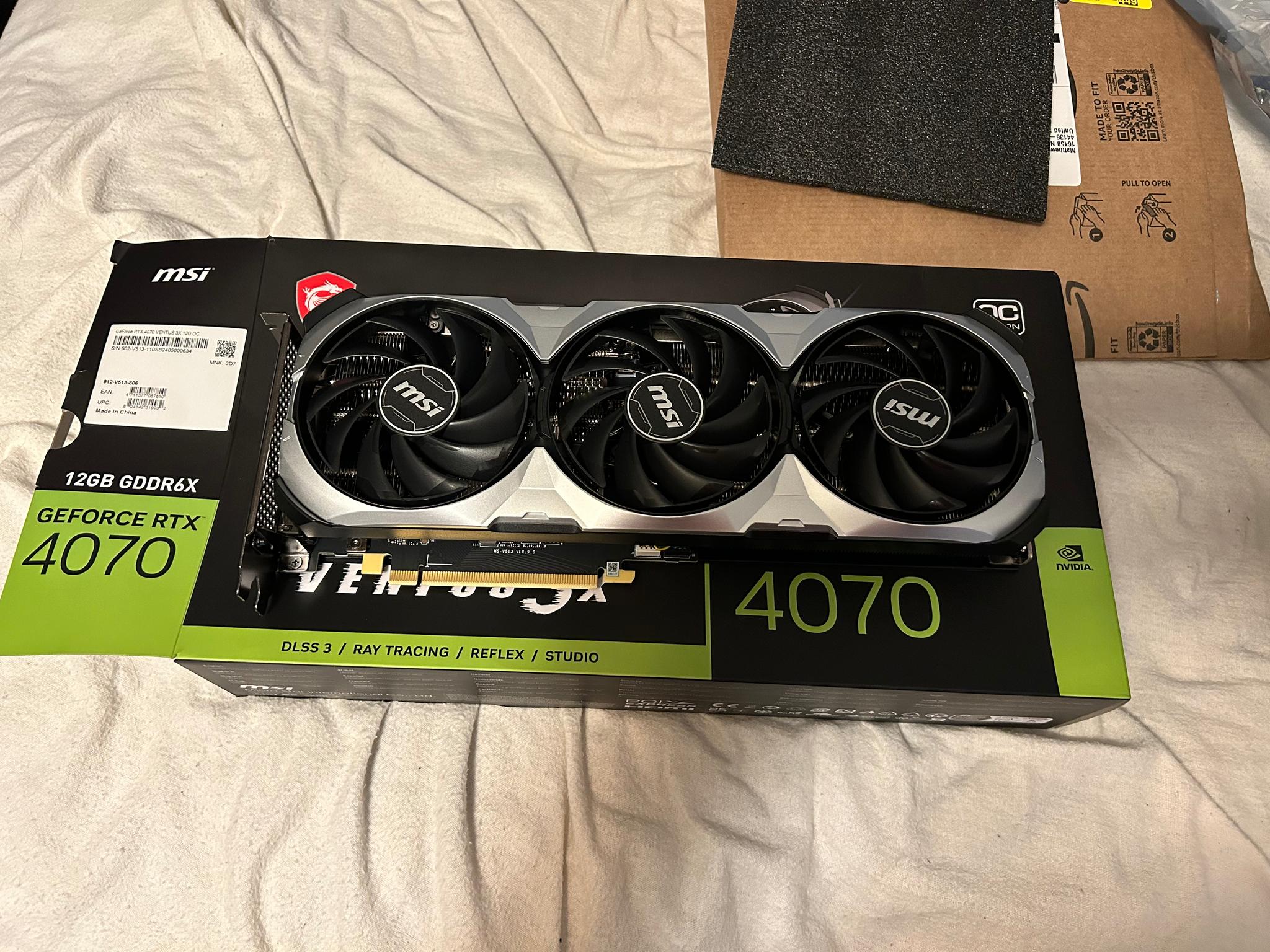 RTX 4070 12Gb MSI Ventus 3x E variant