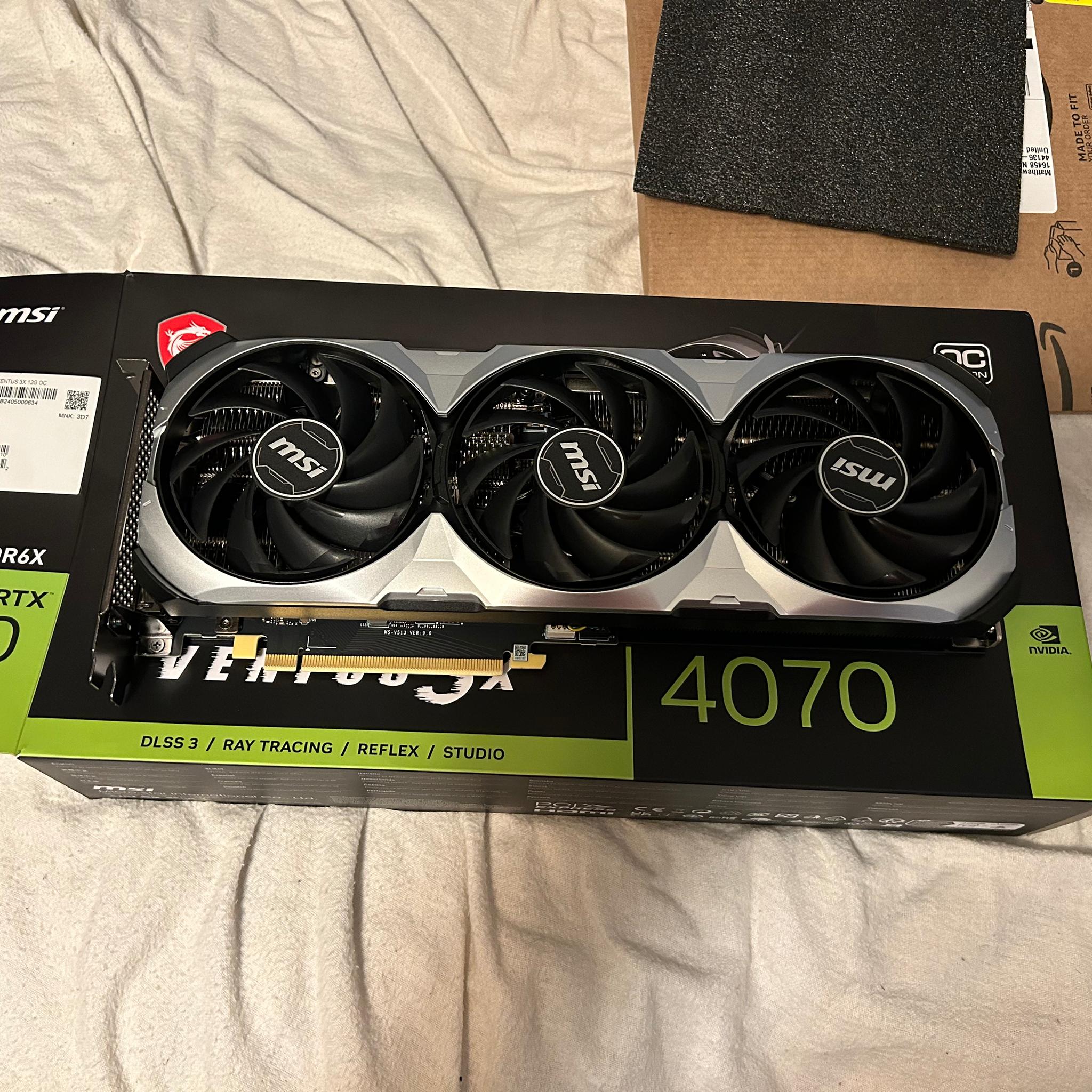 RTX 4070 12Gb MSI Ventus 3x E variant