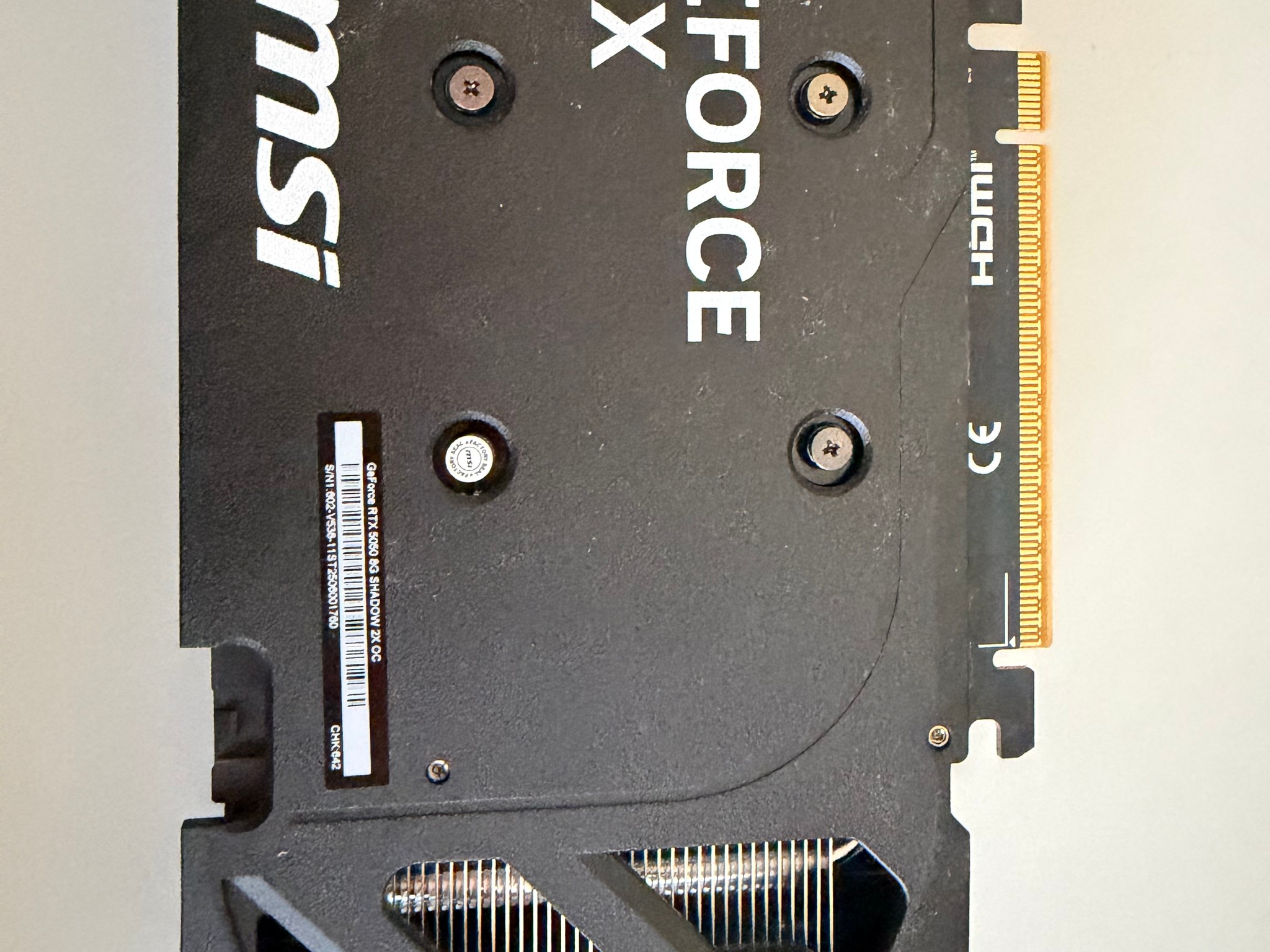MSI RTX 5050 SHADOW 2X OC