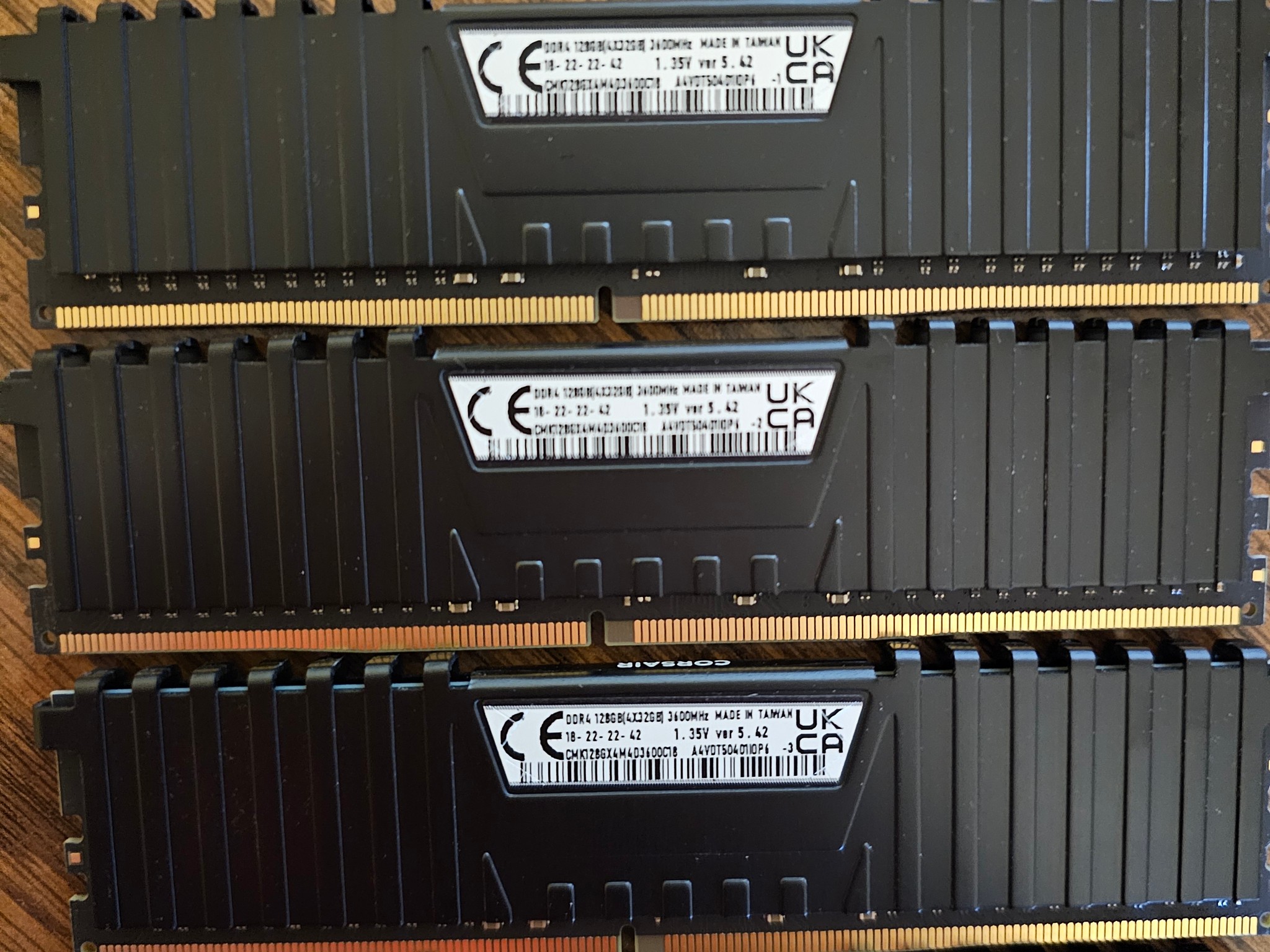 Corsair VENGEANCE LPX 128GB (4 x 32GB) DDR4 DRAM Up To 3600MHz C18 Memory Kit