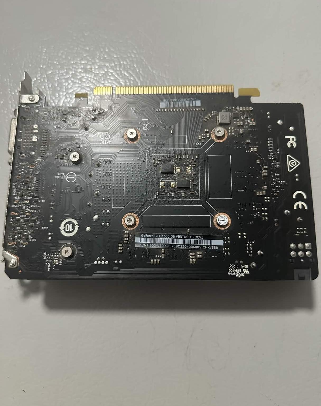MSI GeForce GTX 1650 VENTUS XS 4G OC