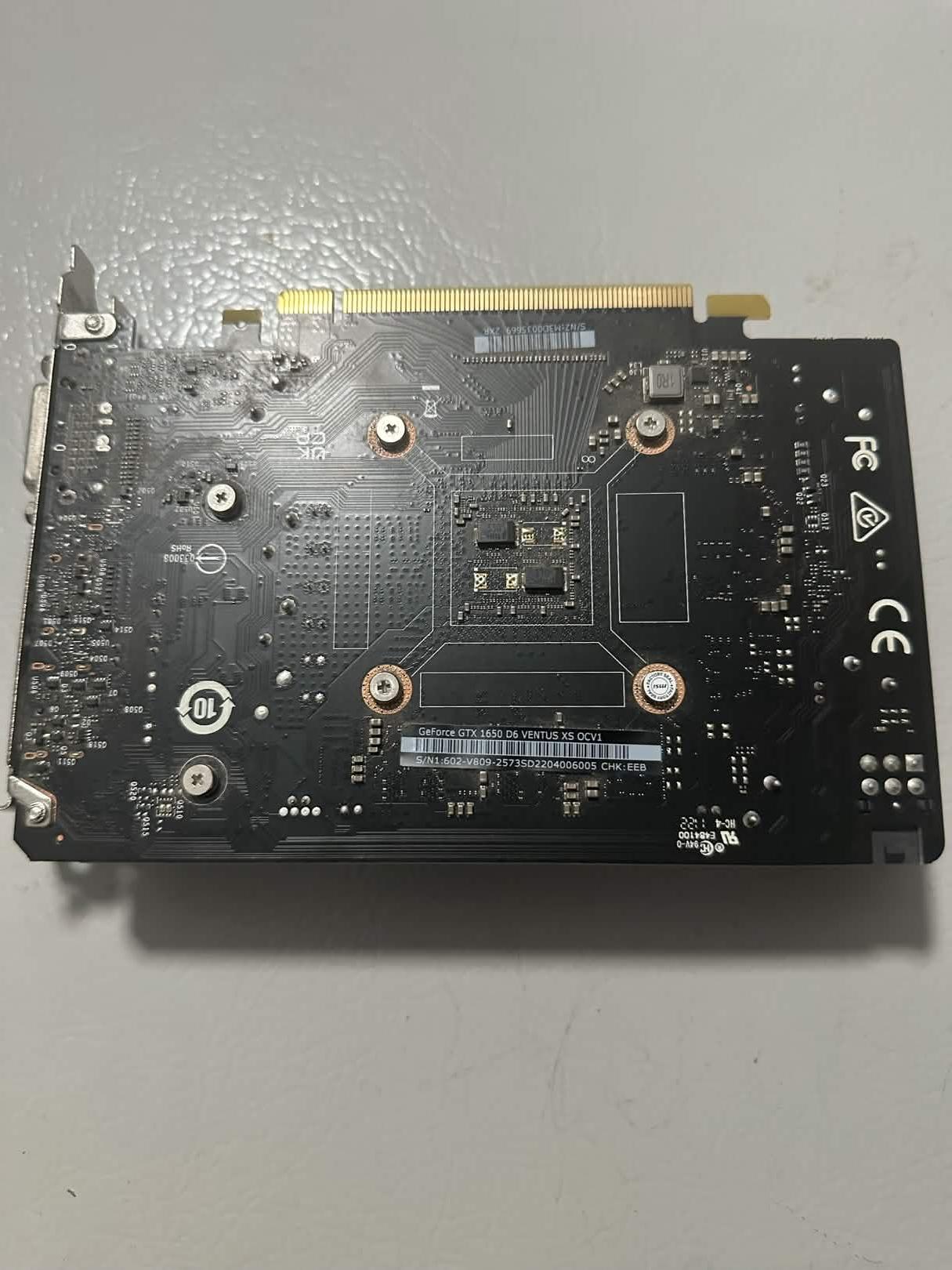 MSI GeForce GTX 1650 VENTUS XS 4G OC