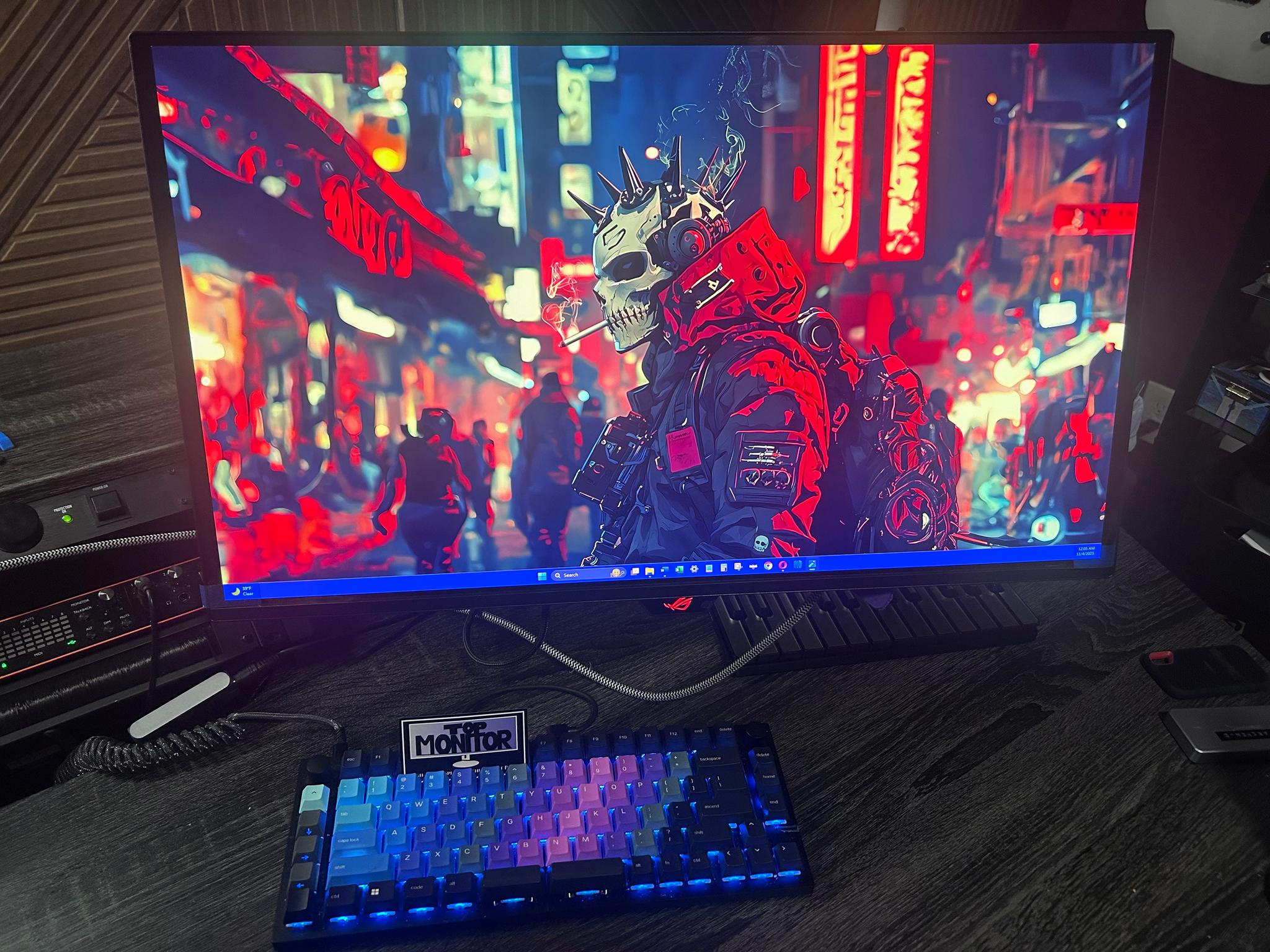 ASUS ROG QD-OLED 27" 4K (3840x2160) 240Hz Gaming Monitor PG27UCDM (Screen Protector Still Attached!)