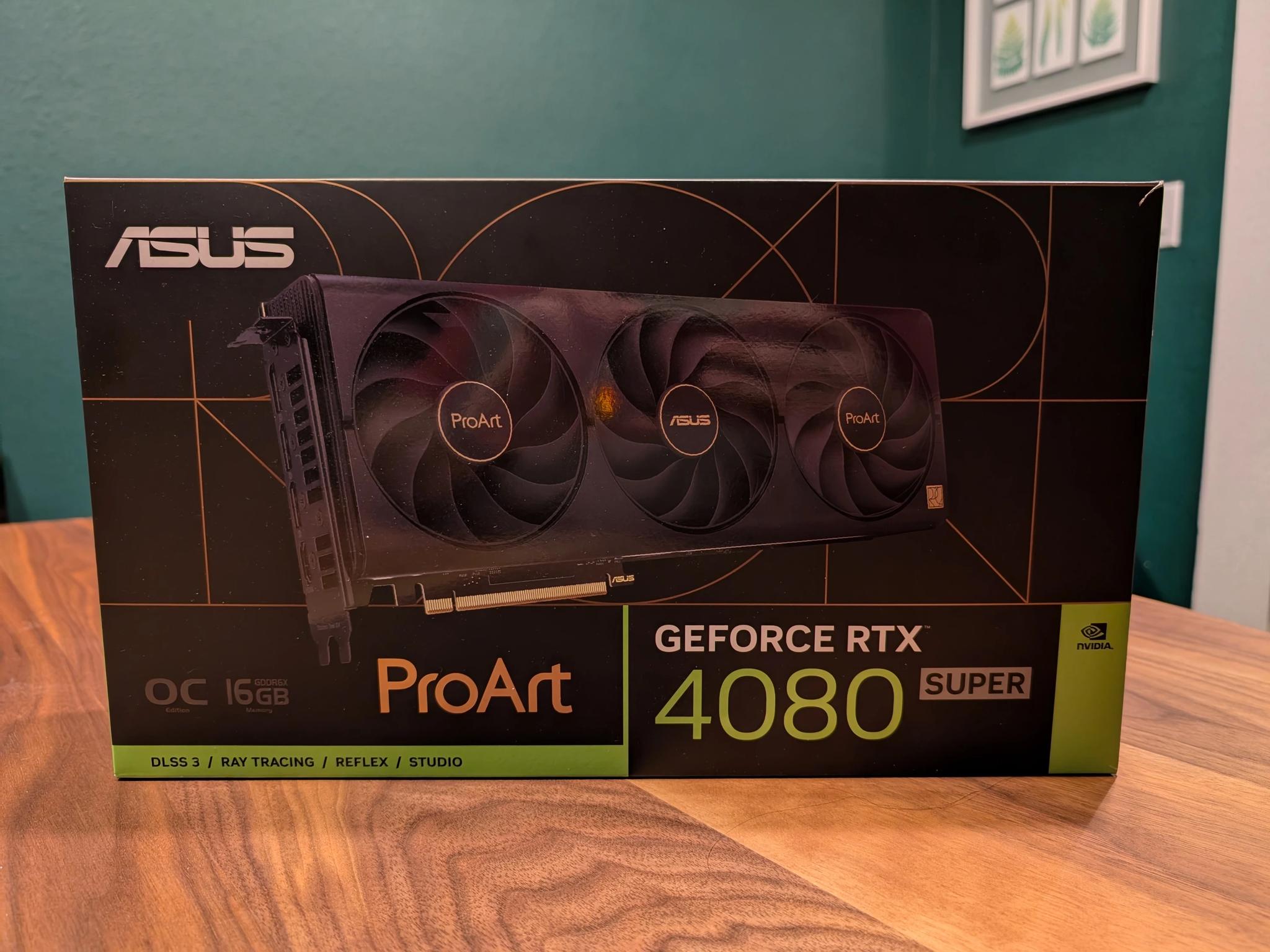 ASUS ProArt Nvidia 4080 Super Graphics Card GPU - 16GB - Like New